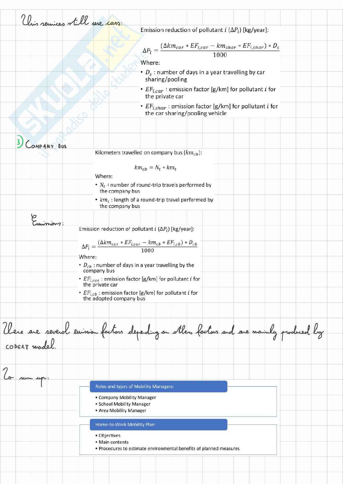 Sustainable mobility (intero corso per Environmental engineering) Pag. 26
