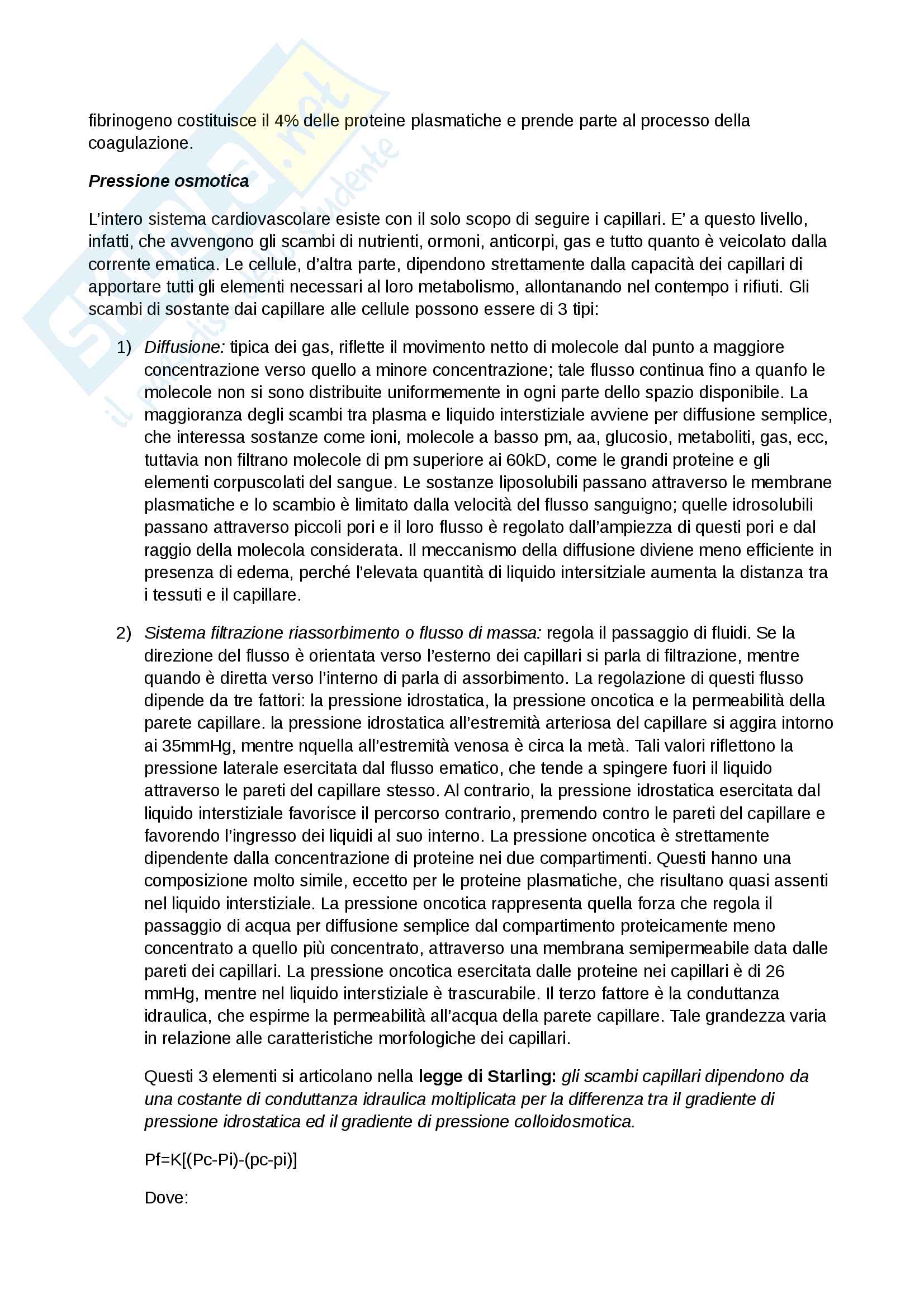 Fisiologia, Lezione 7- il sangue Pag. 2