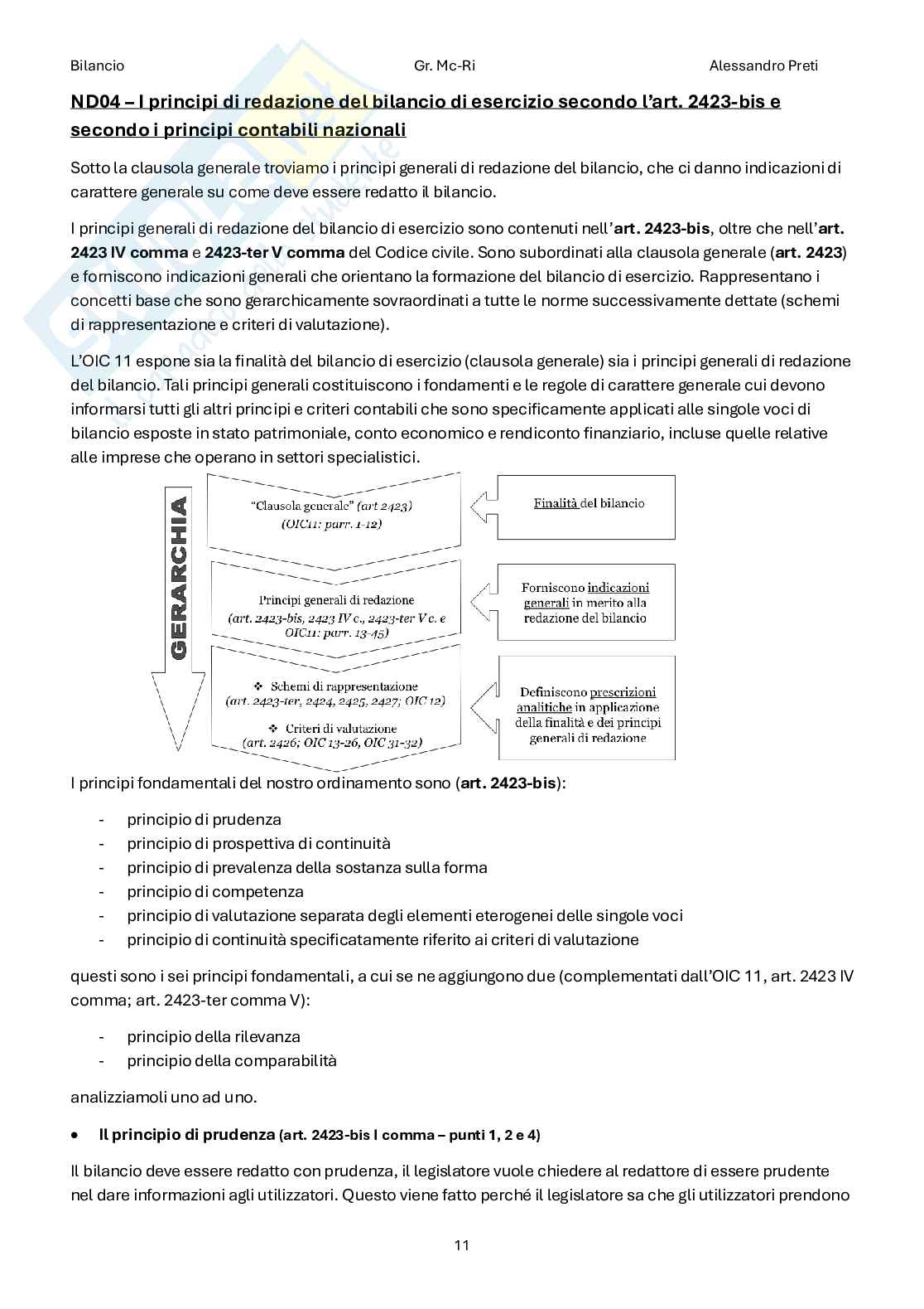 Bilancio – Appunti completi: teoria + scritture contabili (186 pag, 30 e lode) Pag. 11