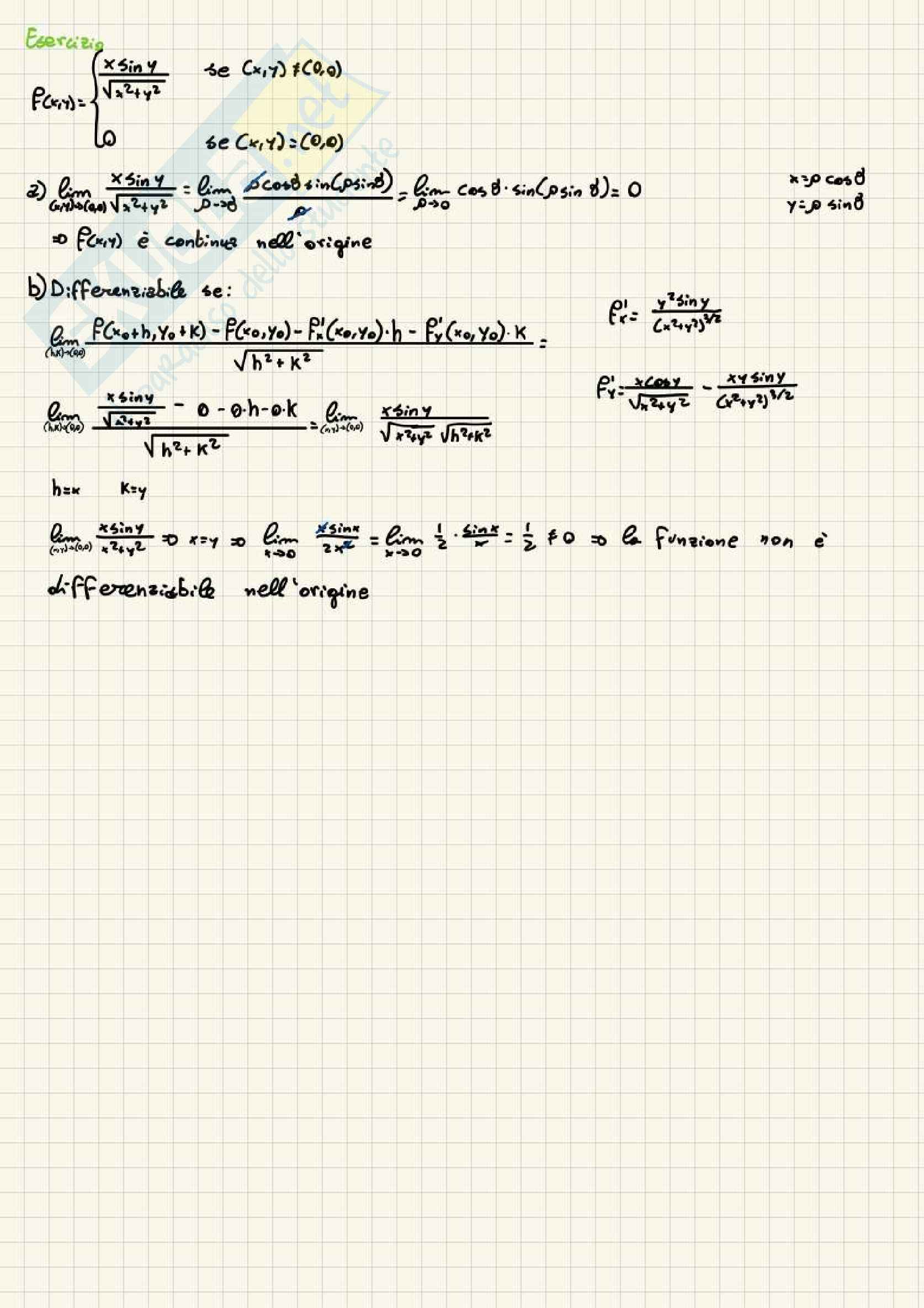 Appunti per lo svolgimento esame scritto Analisi matematica 2 Pag. 6