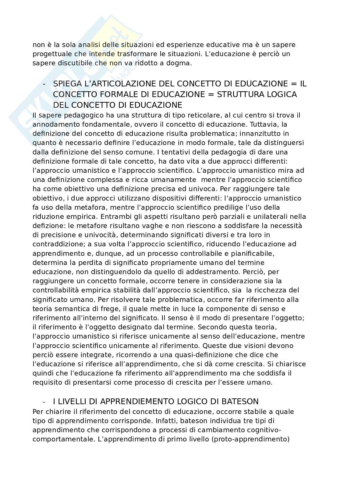 Domande di pedagogia generale Pag. 2