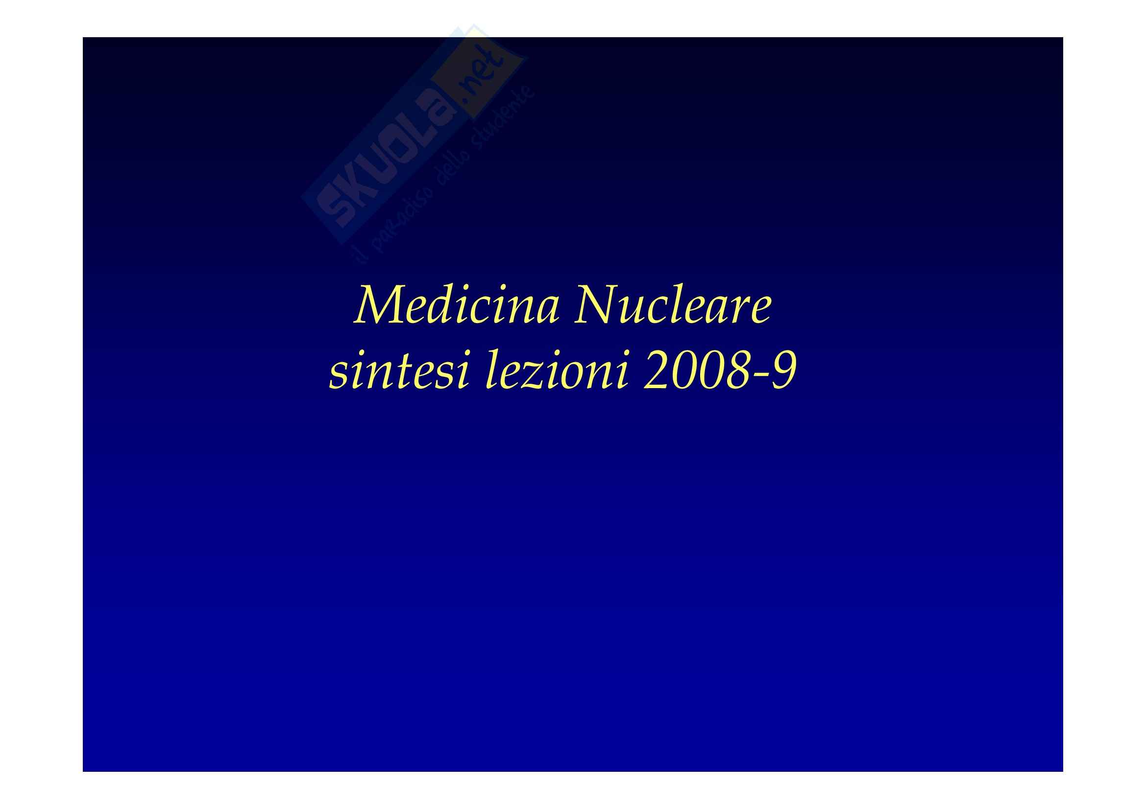 Medicina nucleare - Appunti Pag. 1