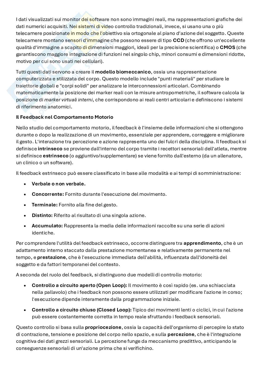 Analisi del movimento umano Pag. 11