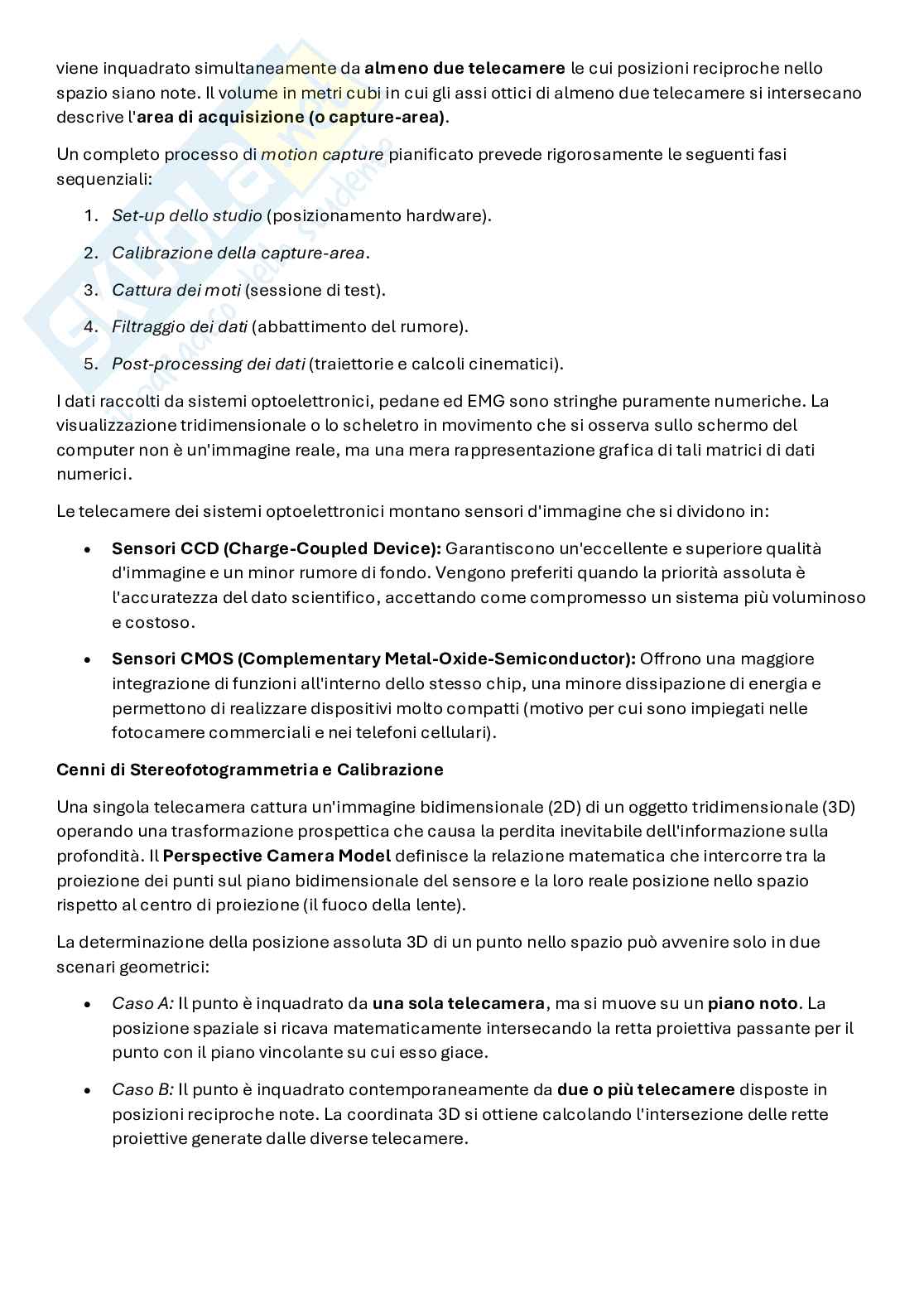 Analisi del movimento umano Pag. 16