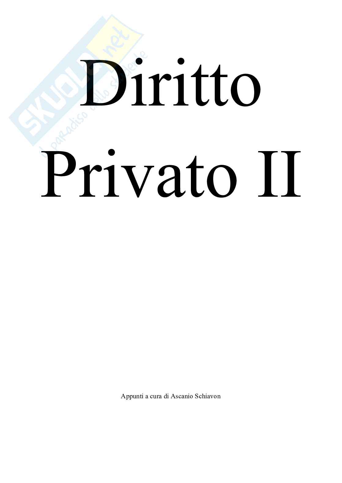Diritto privato Pag. 1