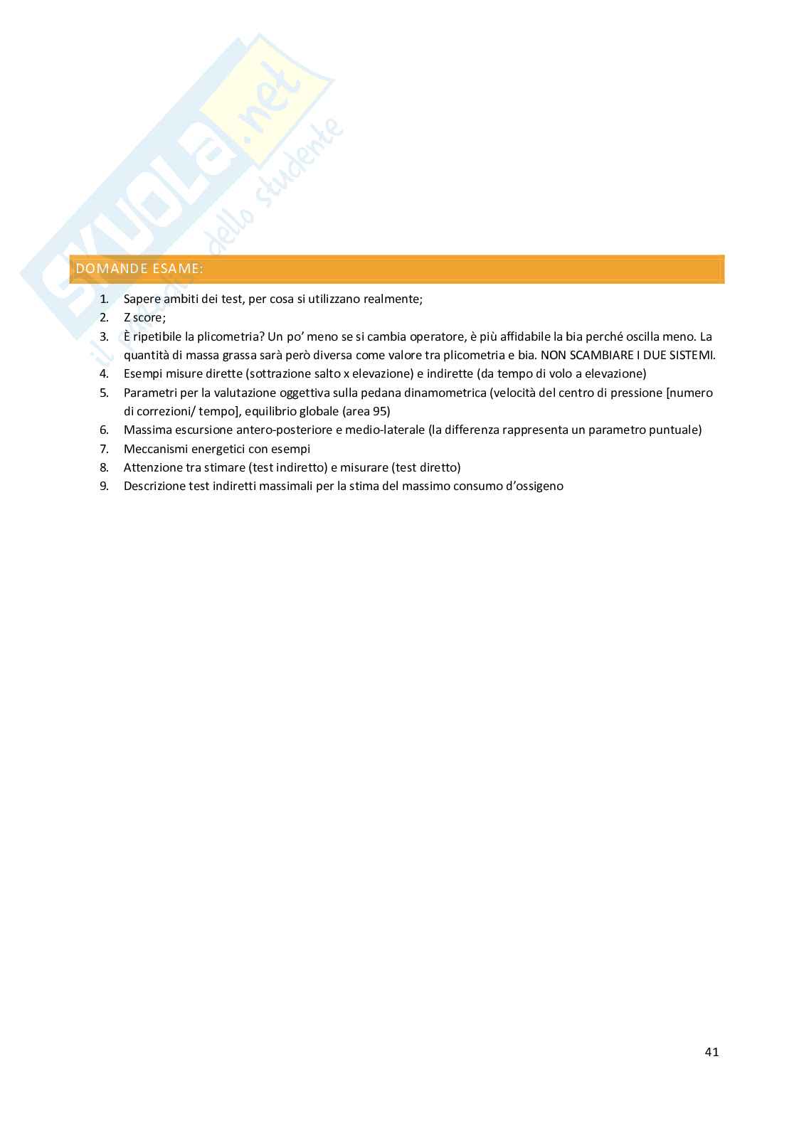 Valutazione funzionale Pag. 41