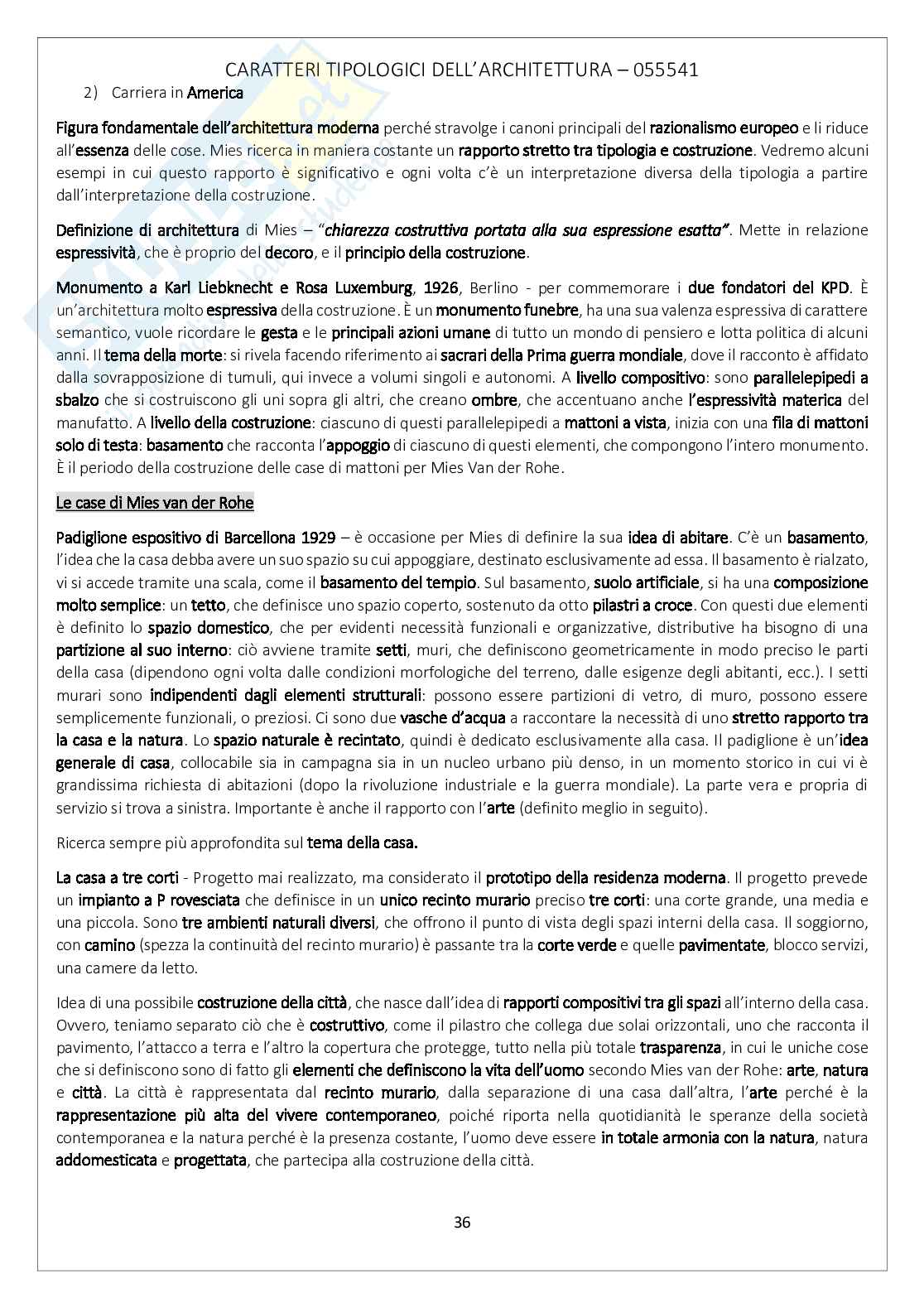Caratteri tipologici dell'architettura Pag. 36