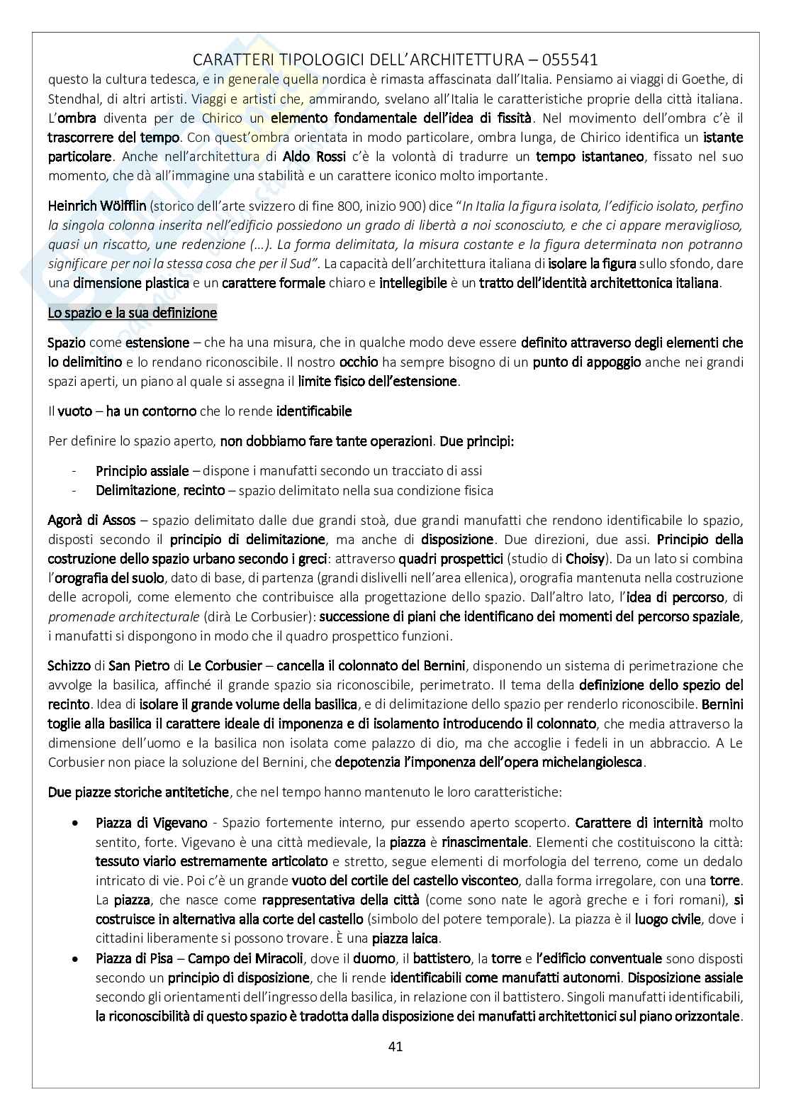 Caratteri tipologici dell'architettura Pag. 41