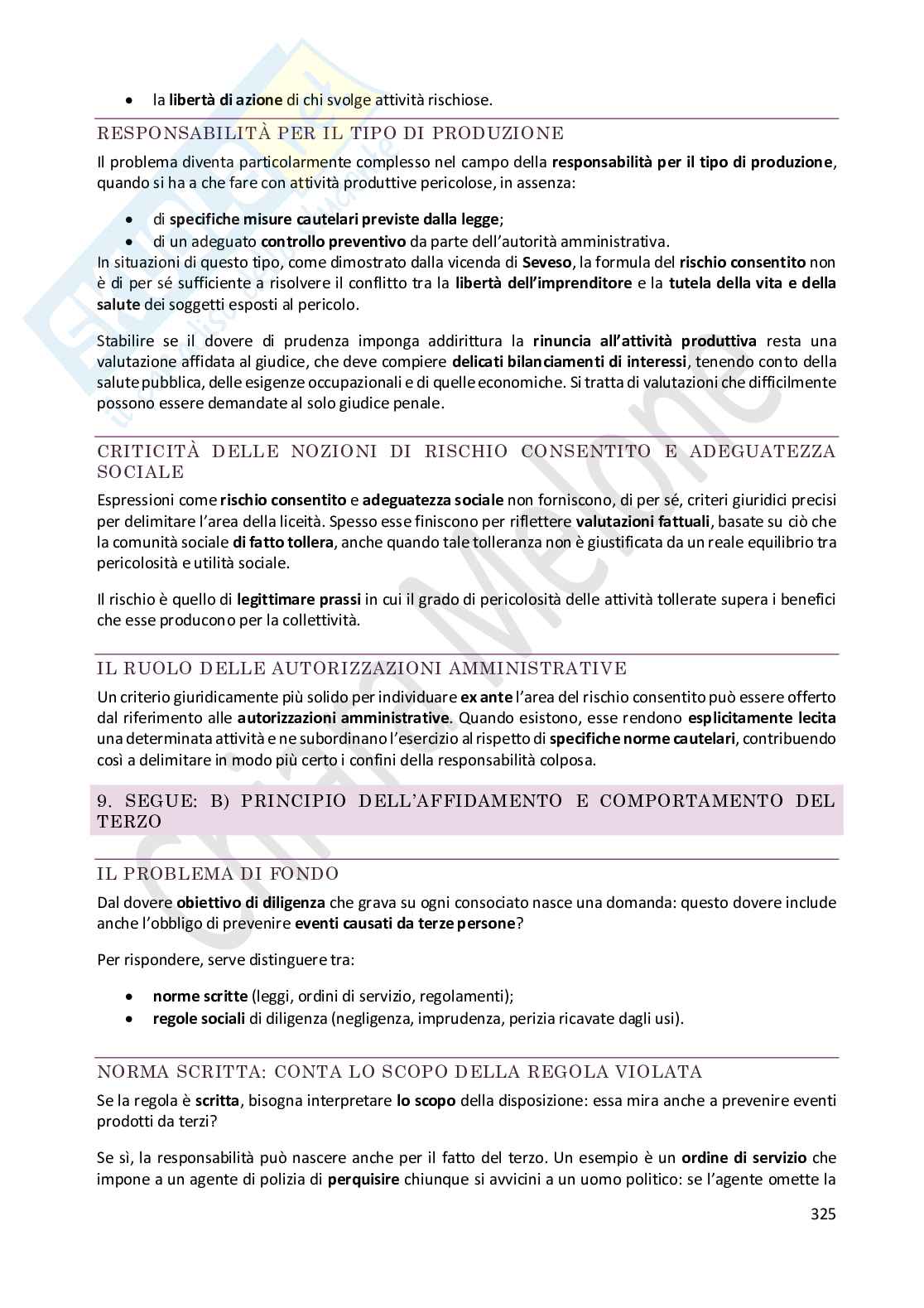 Riassunto esame Diritto penale , Prof. Castaldo Andrea, libro consigliato Diritto penale - parte generale, IX ed.a pag. 581 a 610, da pag. 619 a 667, da pag. 689 a 695, da pag. 735 a 768, Fiandaca, Musco Pag. 2