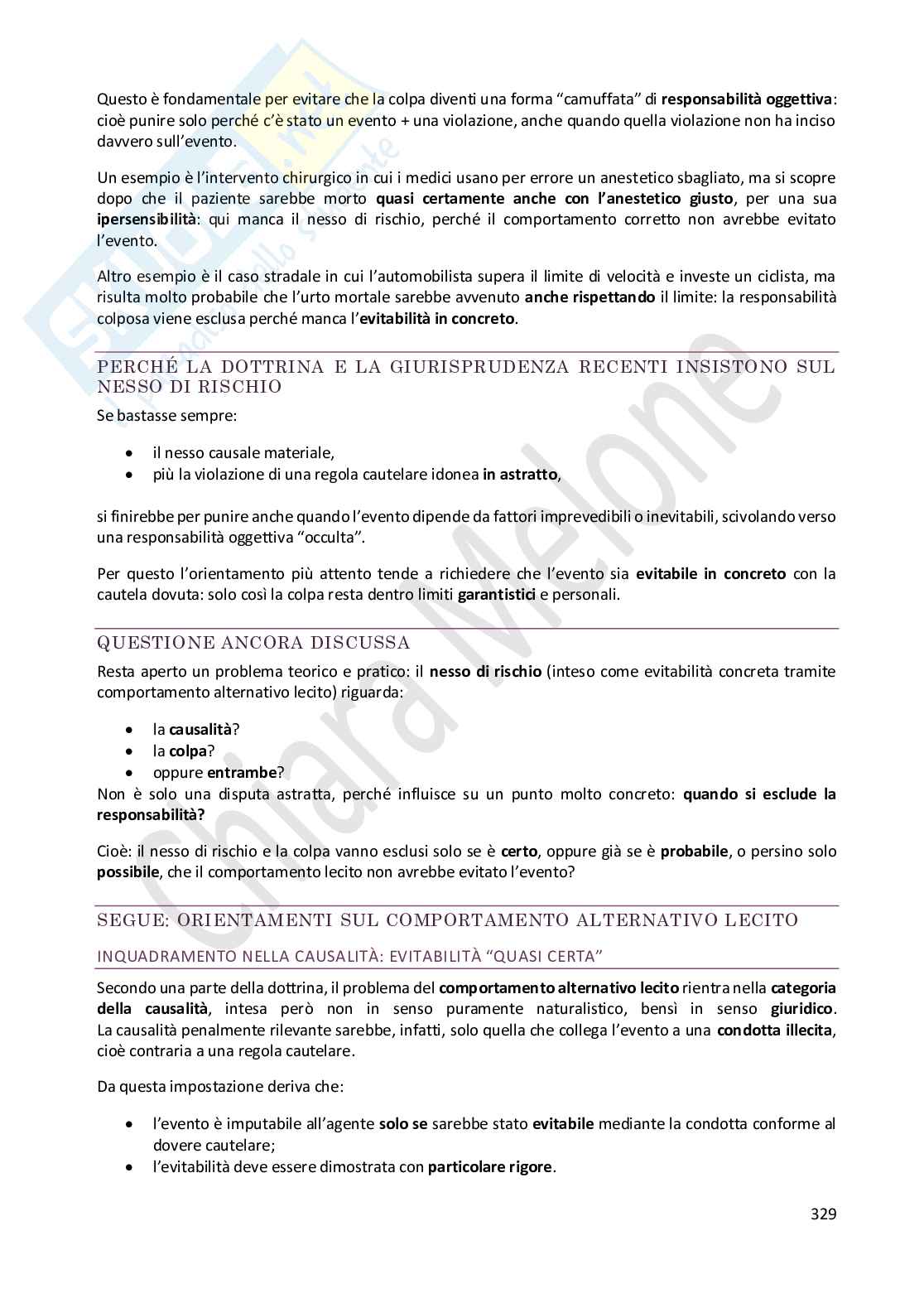 Riassunto esame Diritto penale , Prof. Castaldo Andrea, libro consigliato Diritto penale - parte generale, IX ed.a pag. 581 a 610, da pag. 619 a 667, da pag. 689 a 695, da pag. 735 a 768, Fiandaca, Musco Pag. 6