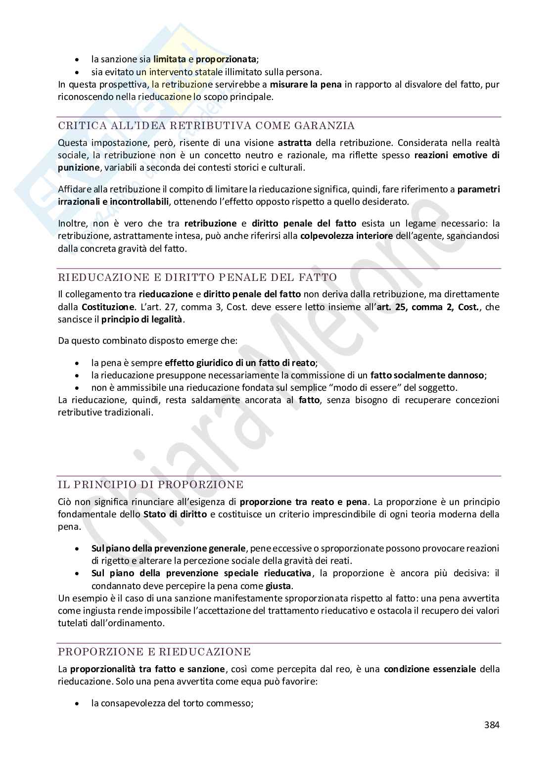 Riassunto esame Diritto penale , Prof. Castaldo Andrea, libro consigliato Diritto penale - parte generale, IX ed.a pag. 581 a 610, da pag. 619 a 667, da pag. 689 a 695, da pag. 735 a 768, Fiandaca, Musco Pag. 61