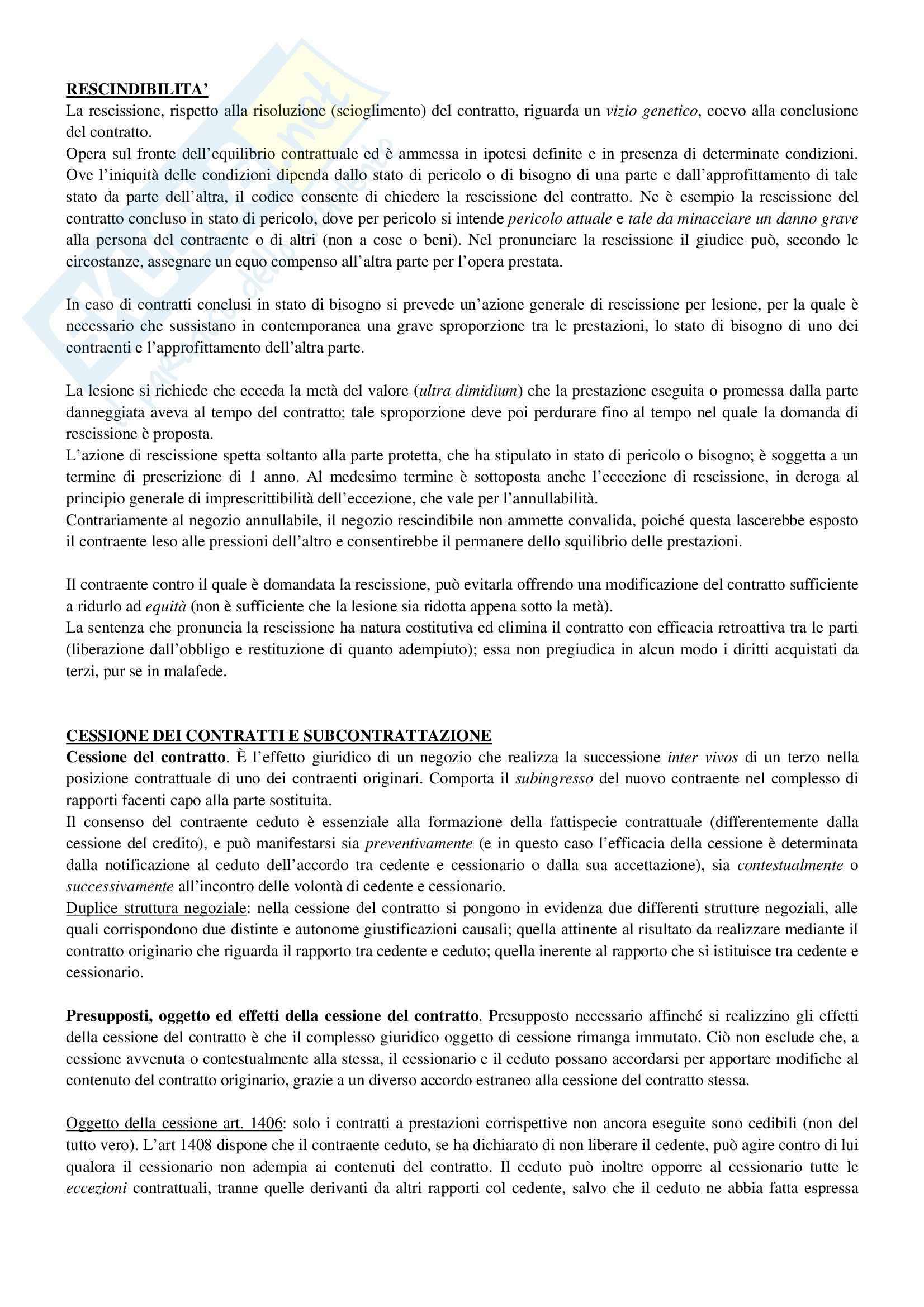 Riassunto esame Diritto Privato, prof. Ciocia, libro consigliato Istituzioni di Diritto Civile, Perlingieri Pag. 41