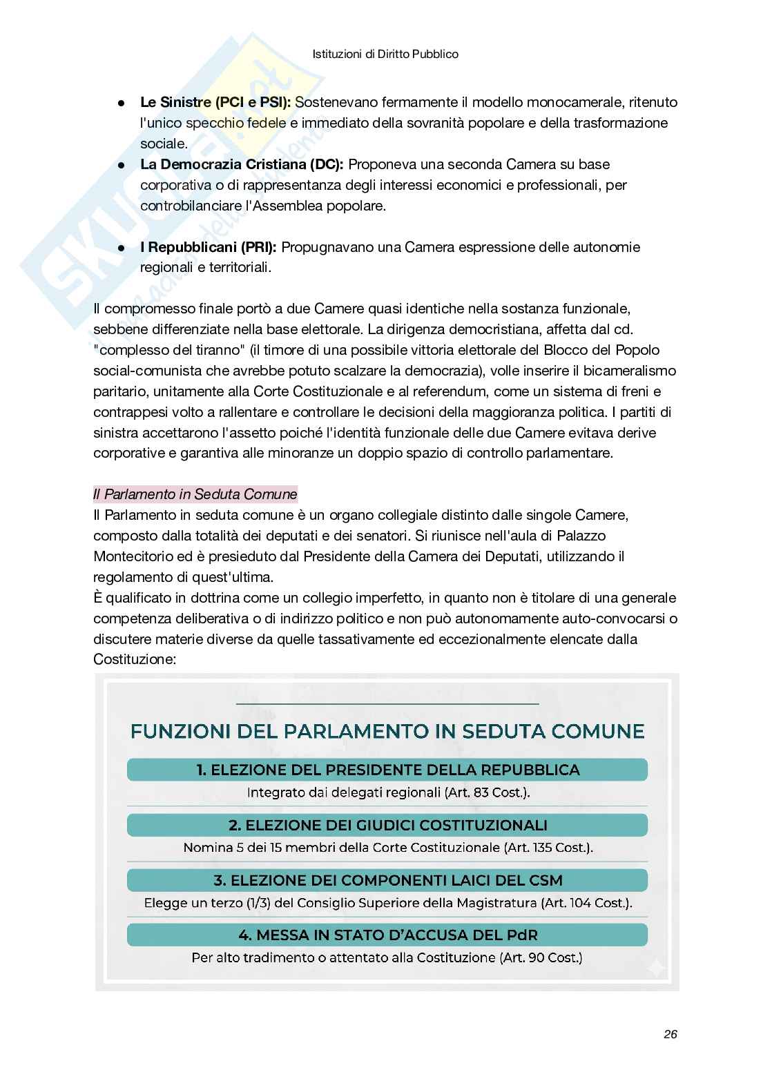 Riassunto esame Istituzioni di diritto pubblico, Prof. Macchia Marco, libro consigliato Diritto Pubblico (XXI Edizione), Bin, Pitruzzella Pag. 26