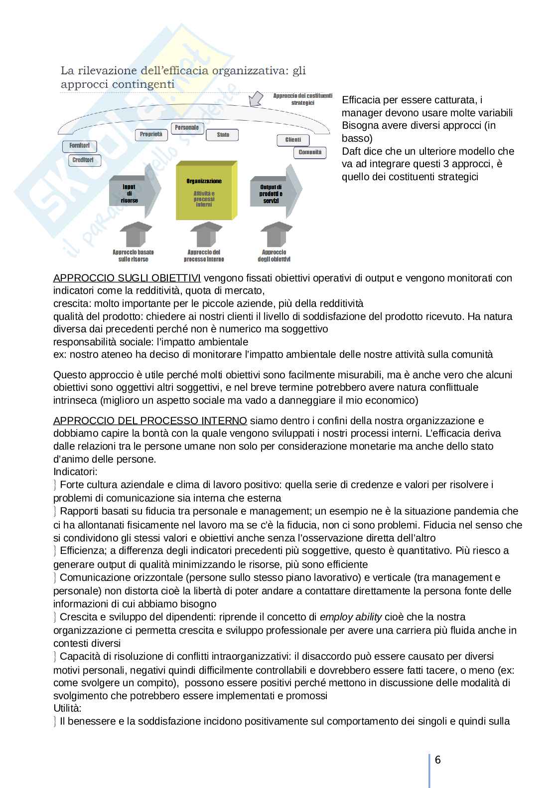 Sistemi e comportamento organizzativo Pag. 6