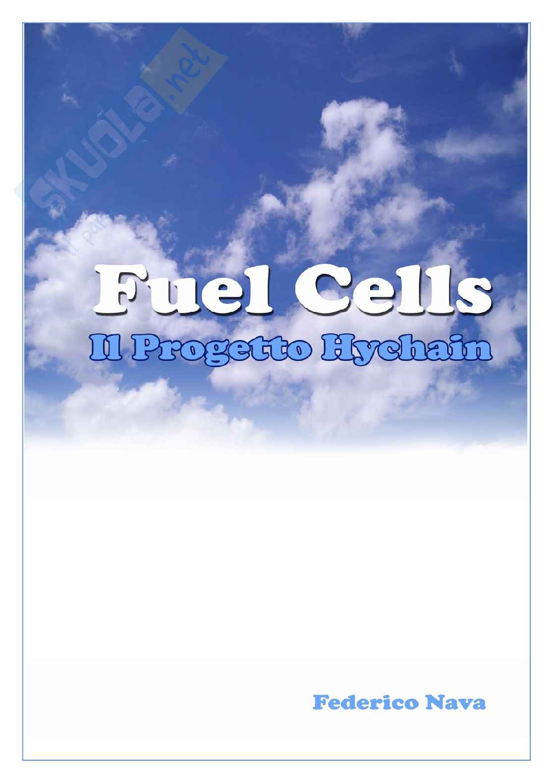 Fuel Cells: il Progetto Hychain Pag. 1