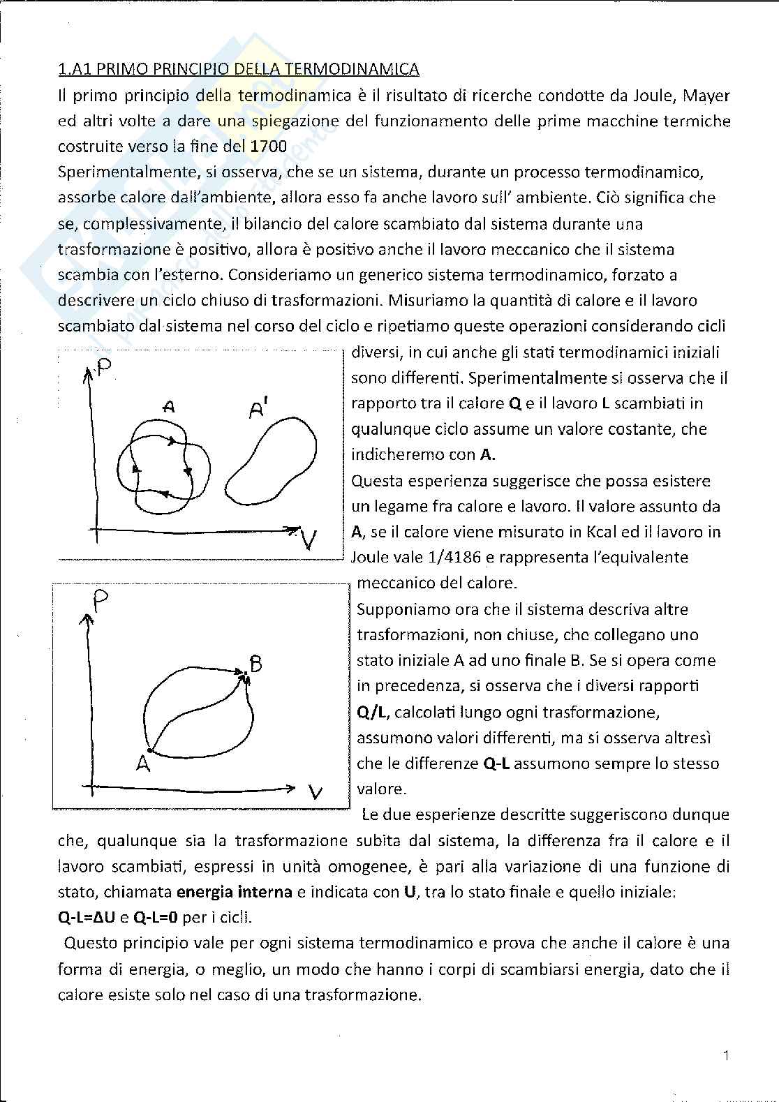 Appunti di Fisica tecnica Pag. 1