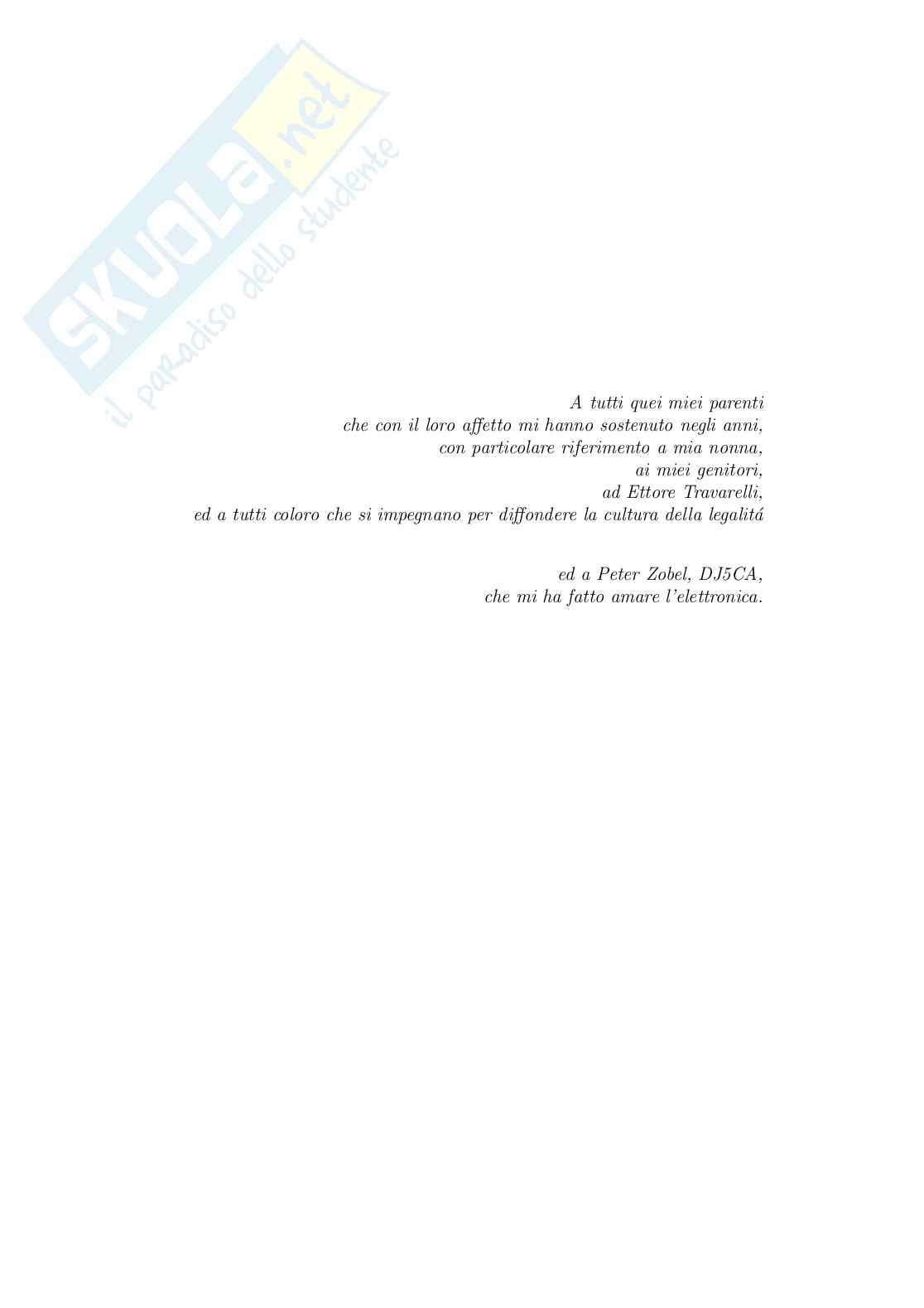 Tesi di laurea Ingegneria Elettronica: Analisi e controllo di sistemi non lineari con applicazione Pag. 2