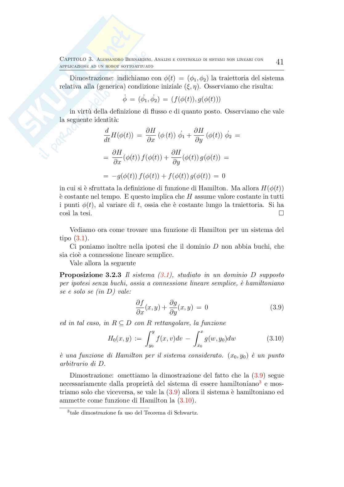 Tesi di laurea Ingegneria Elettronica: Analisi e controllo di sistemi non lineari con applicazione Pag. 41
