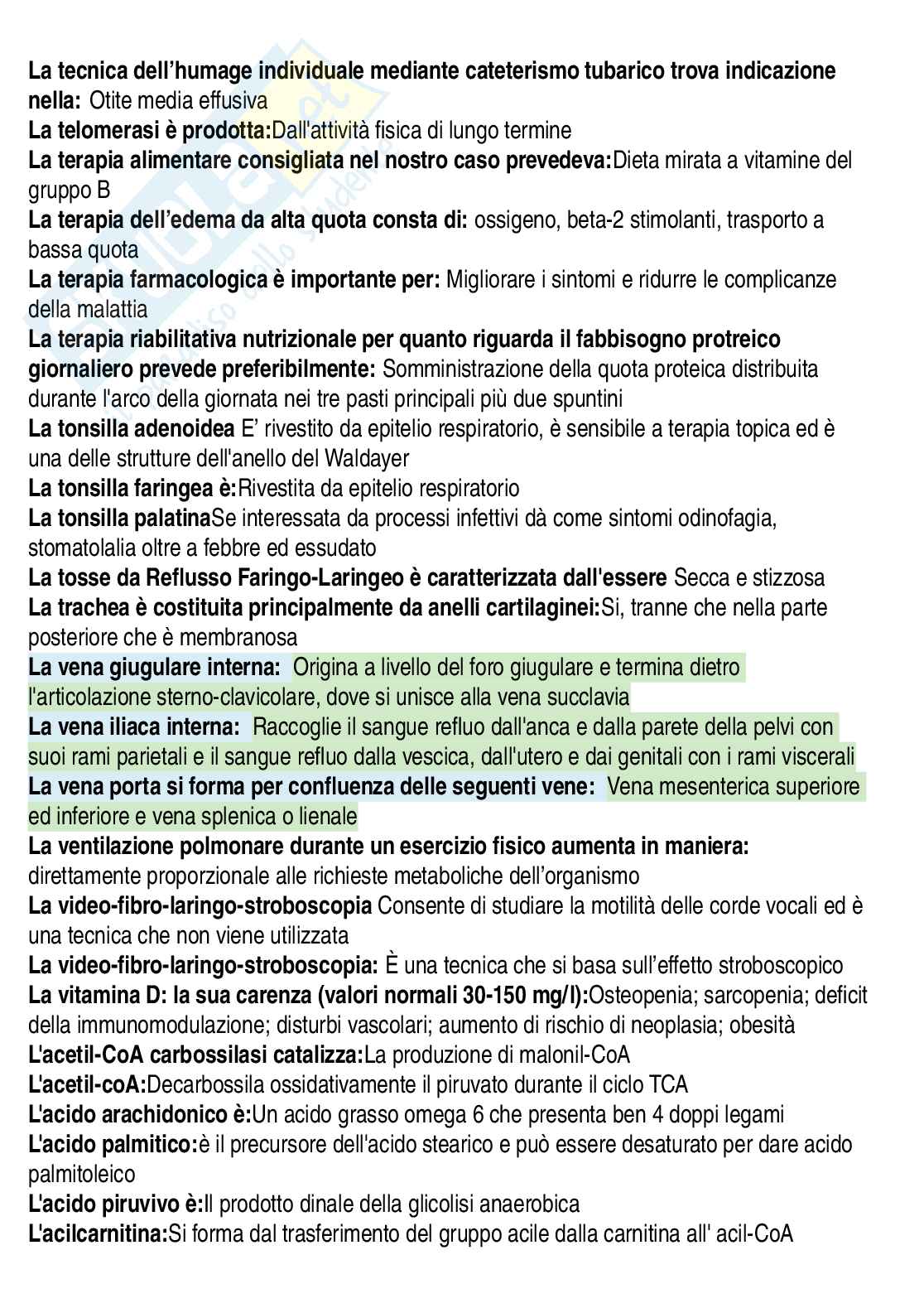 Ruolo delle vie aeree nello sport Pag. 16