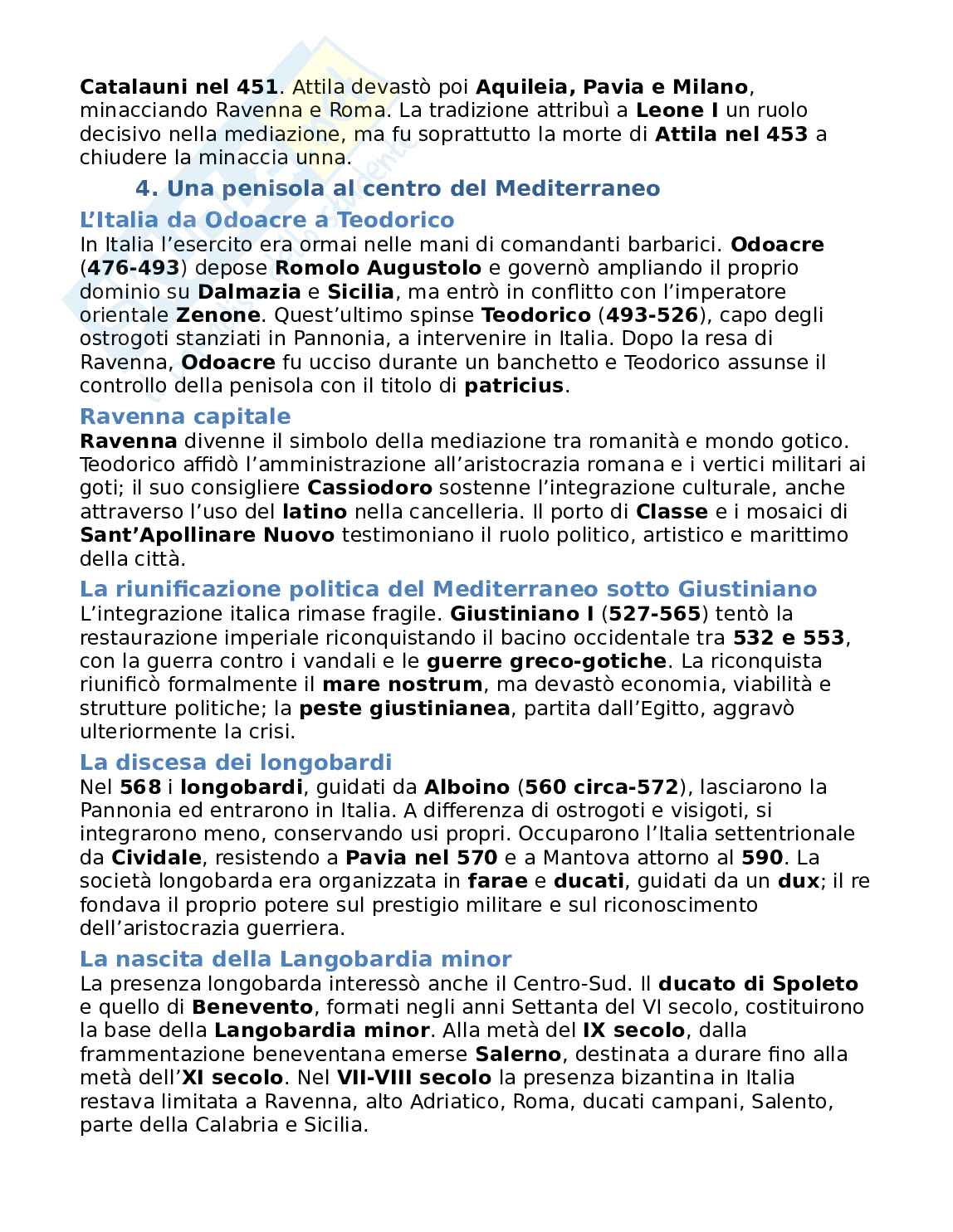 Riassunto esame Storia medievale, Prof. Musarra Antonio, libro consigliato Storia del Mediterraneo medievale, Musarra, Silanos Pag. 16
