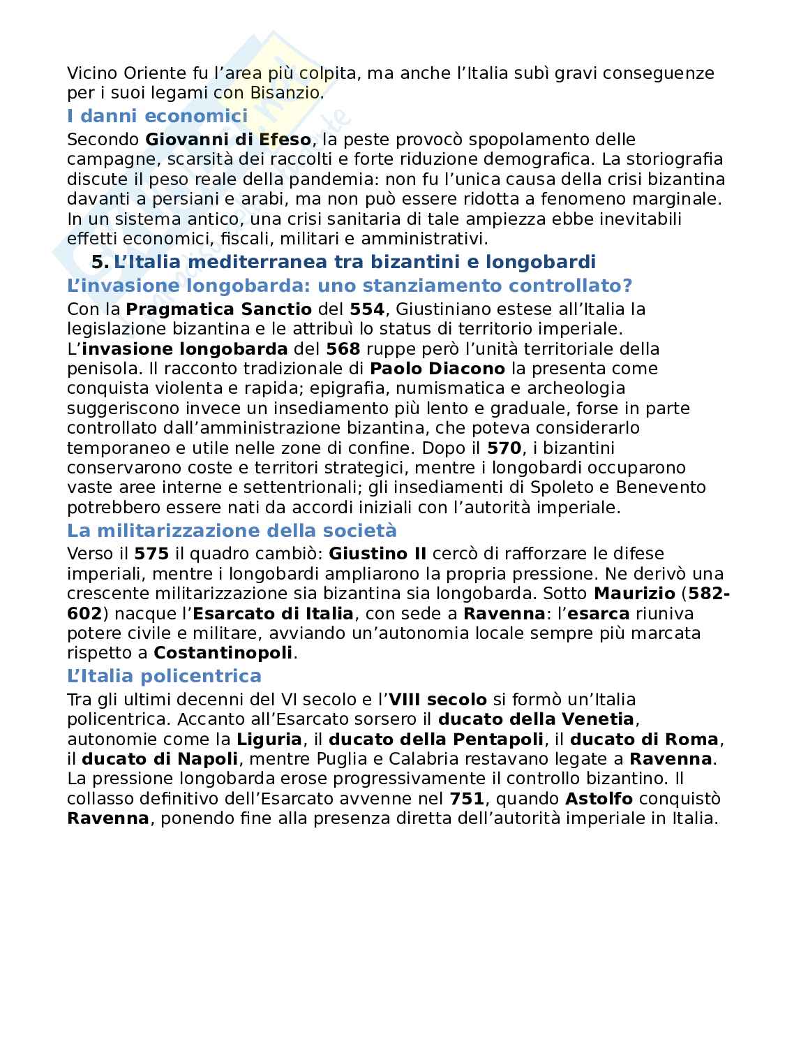 Riassunto esame Storia medievale, Prof. Musarra Antonio, libro consigliato Storia del Mediterraneo medievale, Musarra, Silanos Pag. 21