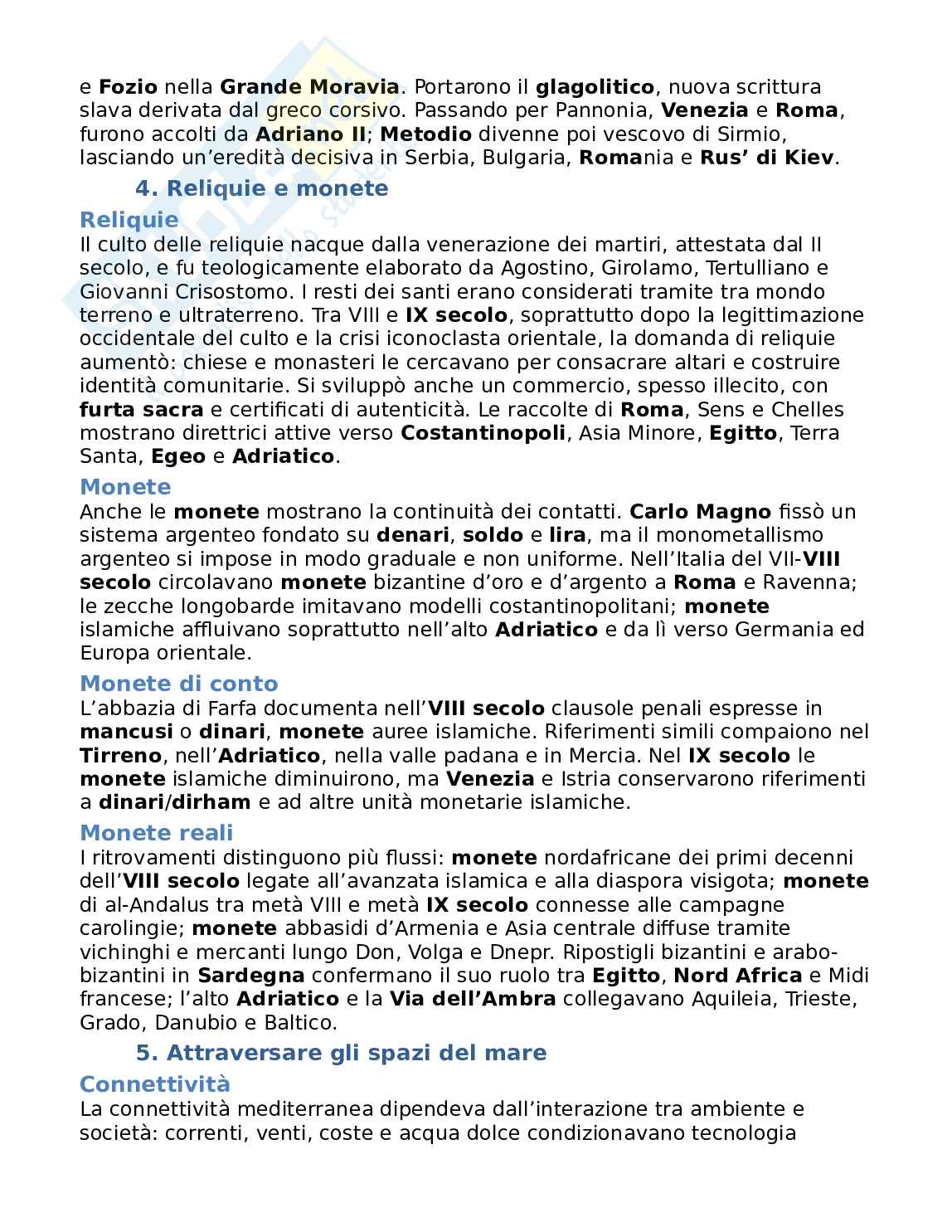 Riassunto esame Storia medievale, Prof. Musarra Antonio, libro consigliato Storia del Mediterraneo medievale, Musarra, Silanos Pag. 51