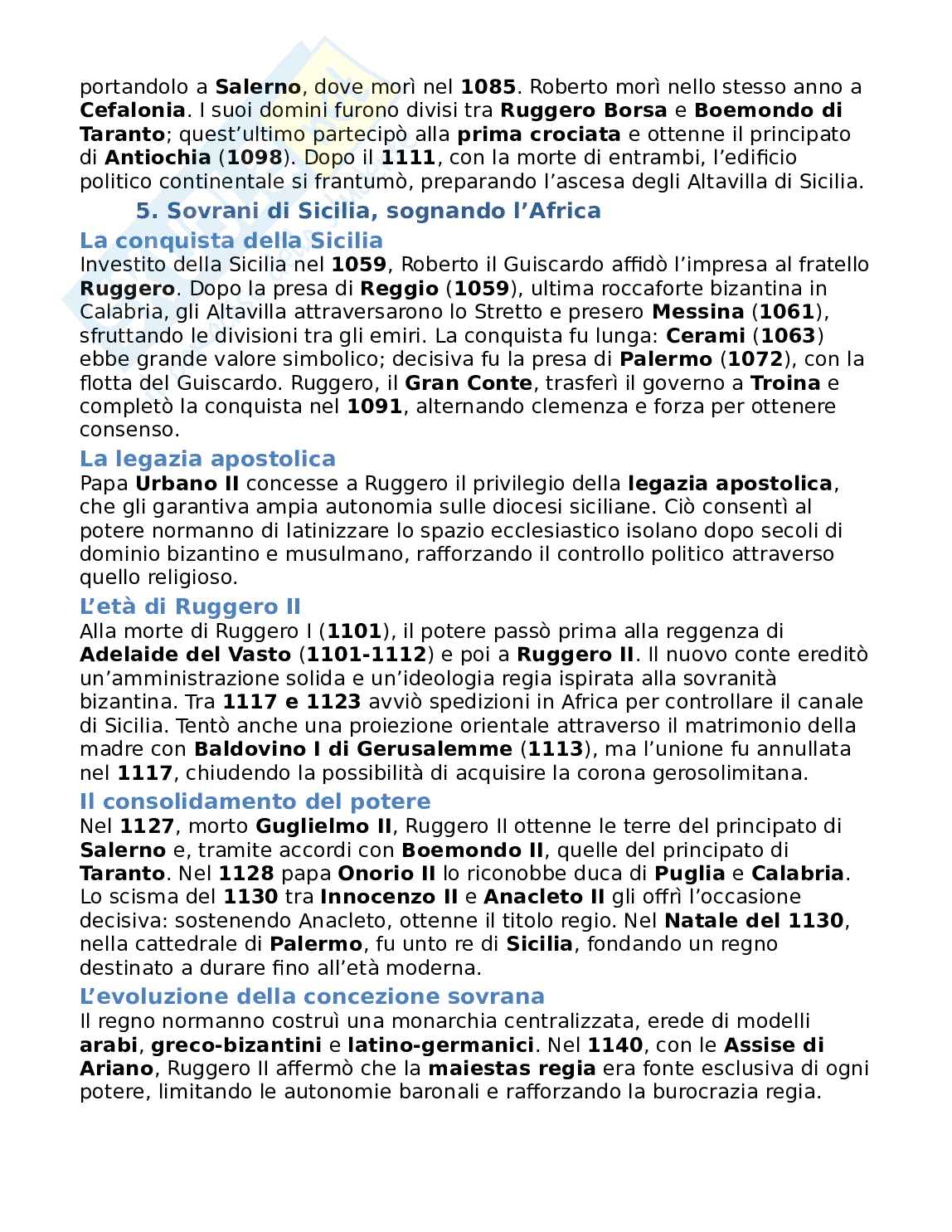Riassunto esame Storia medievale, Prof. Musarra Antonio, libro consigliato Storia del Mediterraneo medievale, Musarra, Silanos Pag. 76