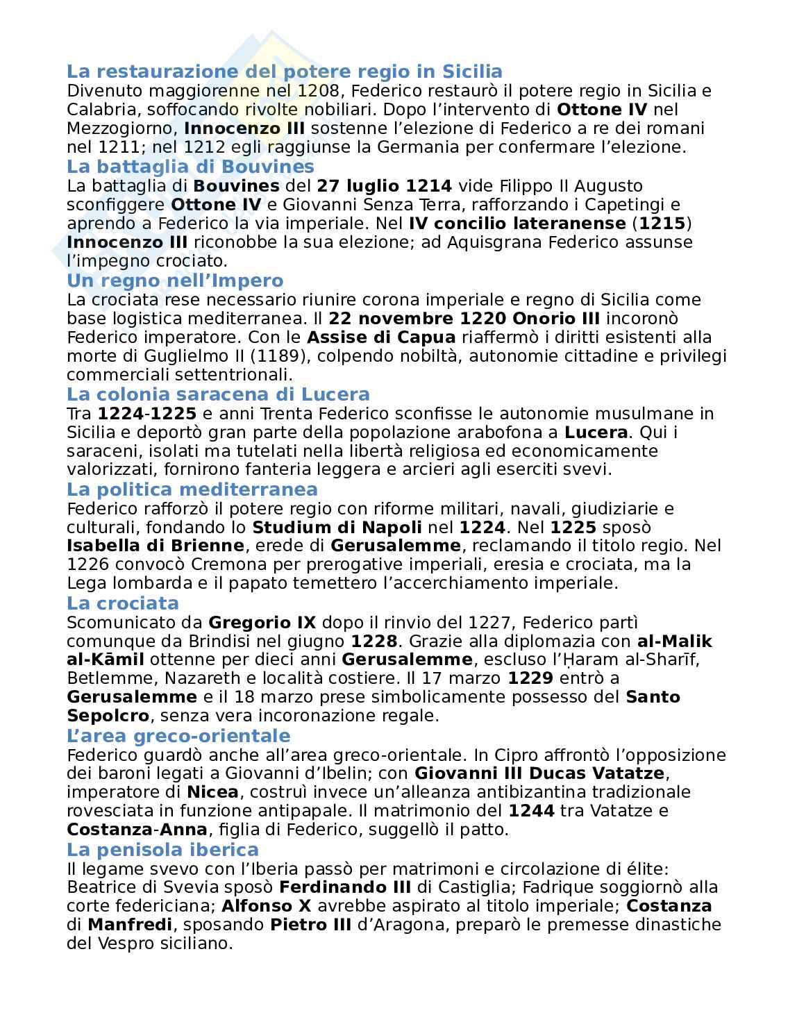 Riassunto esame Storia medievale, Prof. Musarra Antonio, libro consigliato Storia del Mediterraneo medievale, Musarra, Silanos Pag. 96