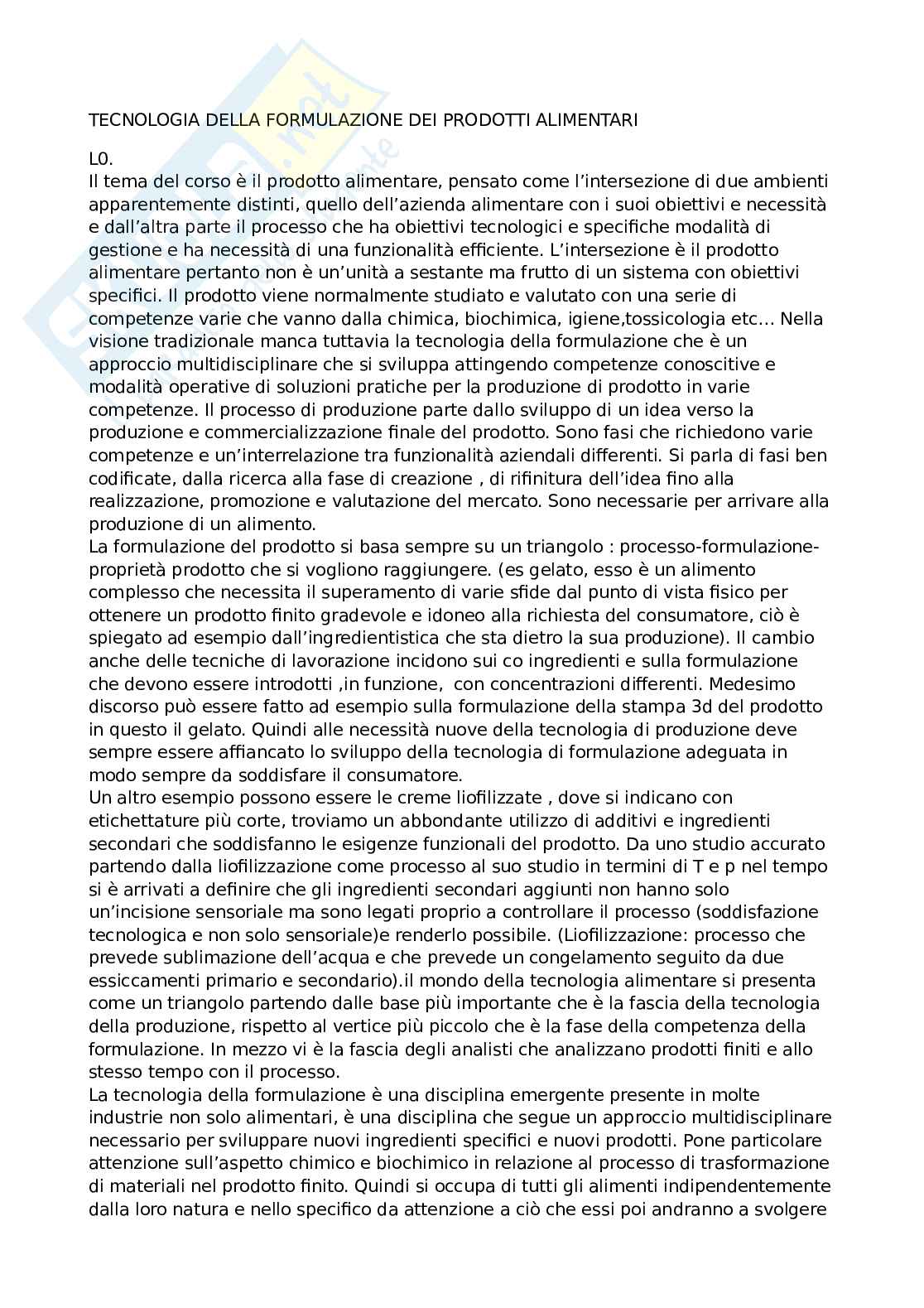 Appunti tecnologia della formulazione Pag. 1