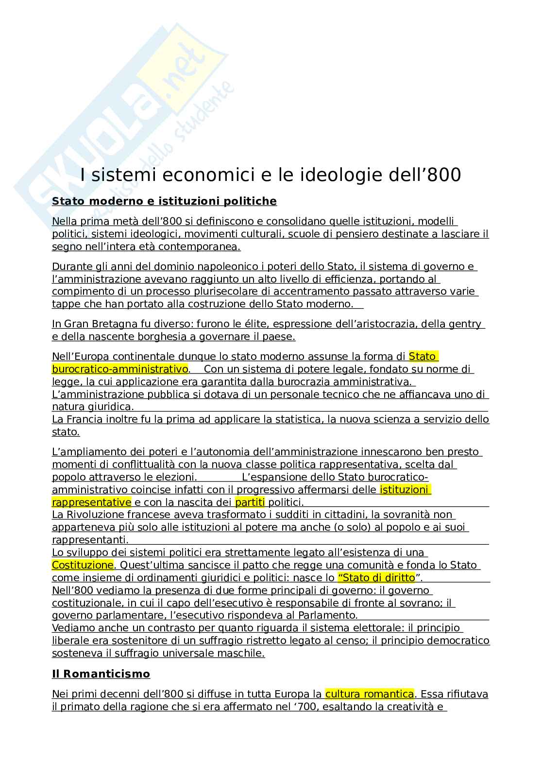 Storia contemporanea - Appunti  Pag. 16