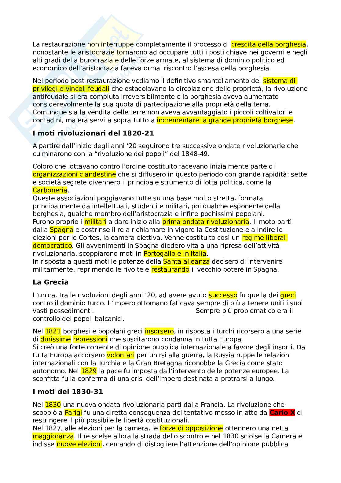 Storia contemporanea - Appunti  Pag. 21