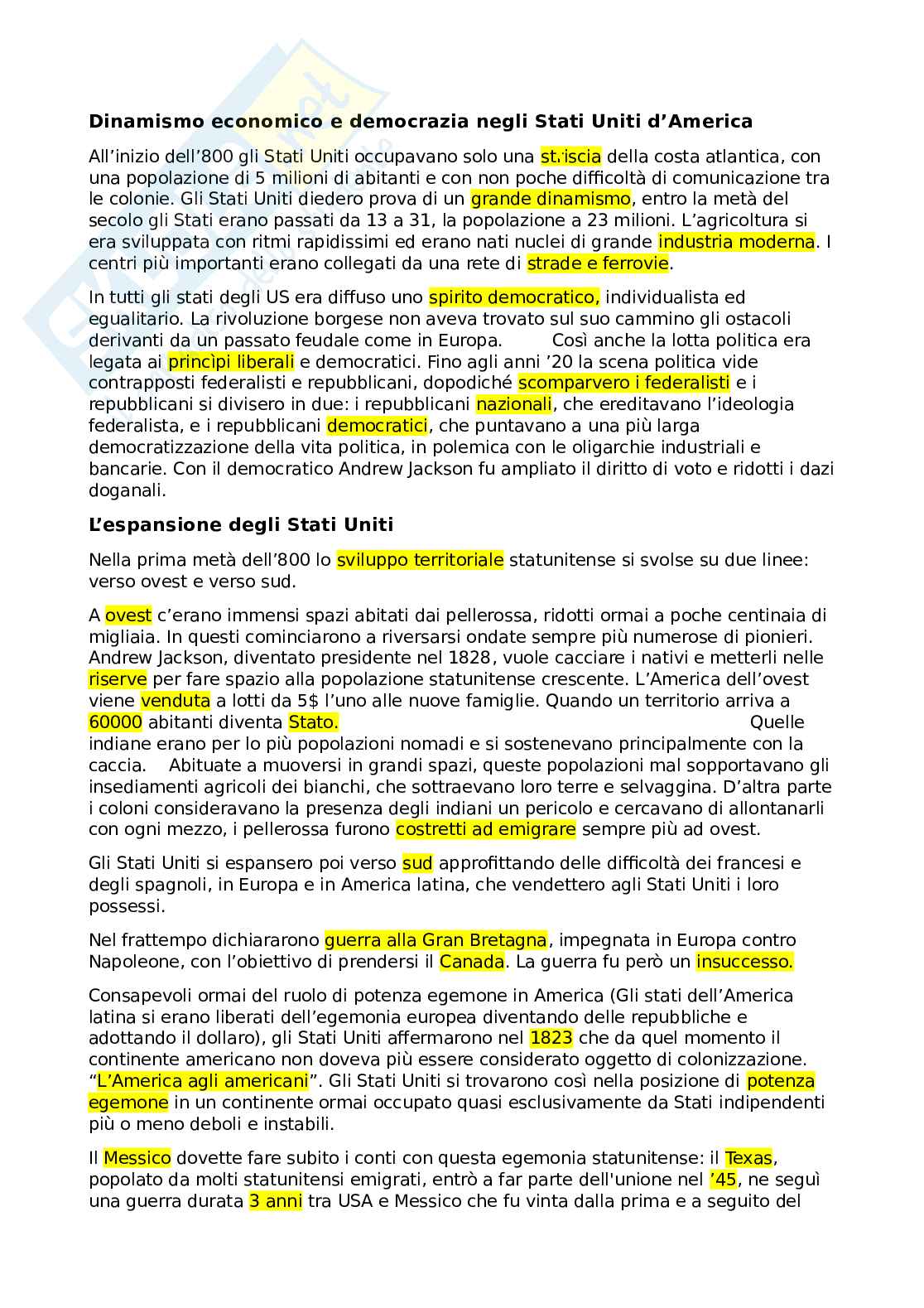 Storia contemporanea - Appunti  Pag. 26