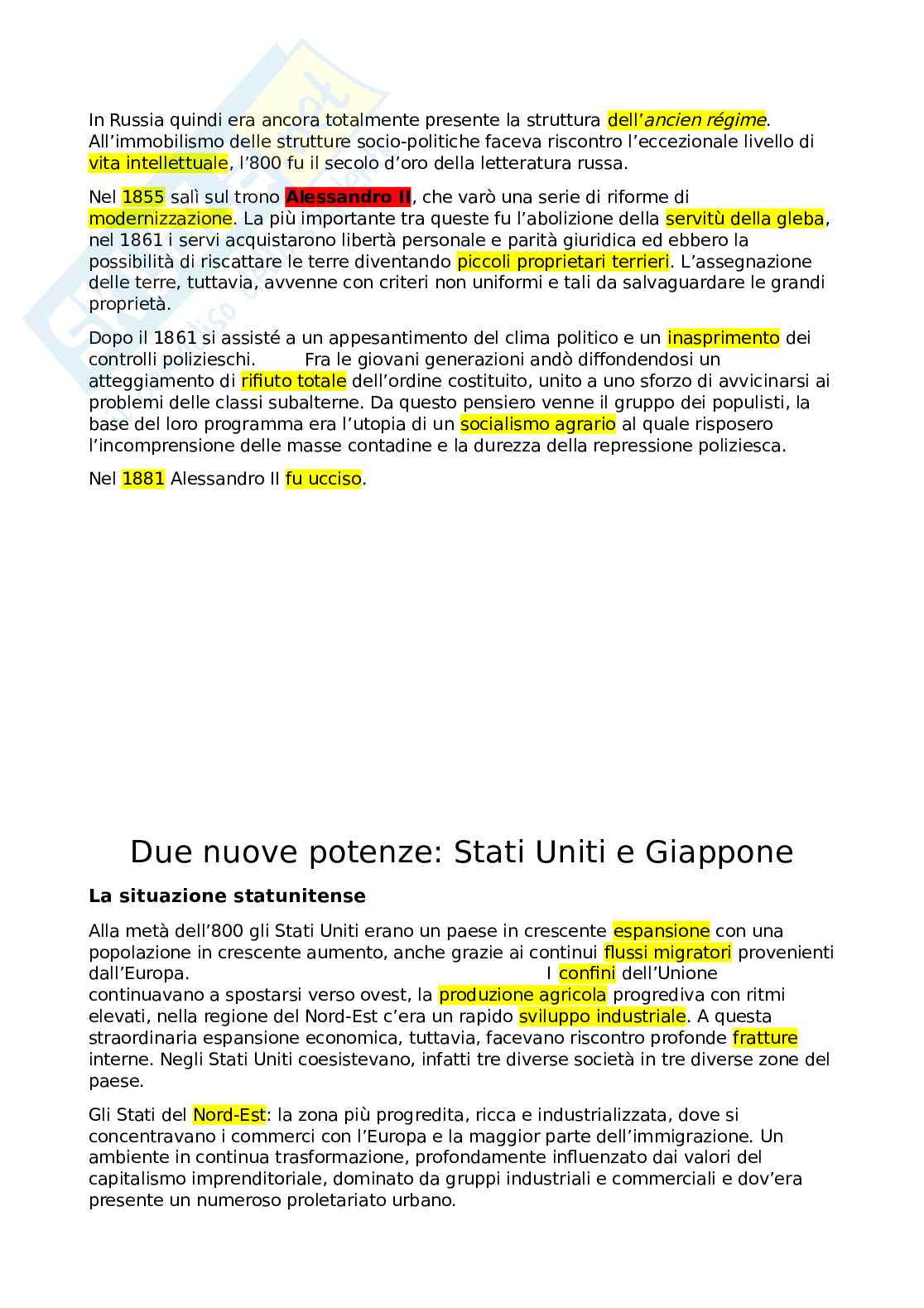 Storia contemporanea - Appunti  Pag. 41