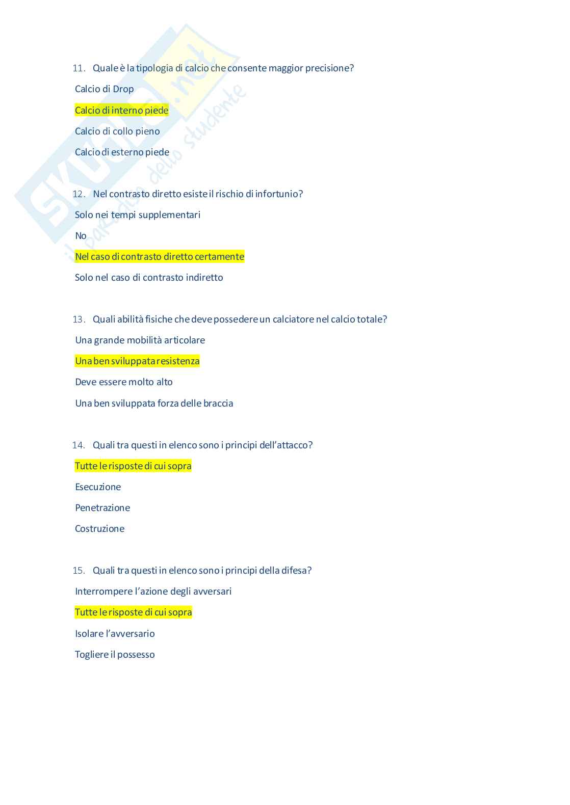Teoria, tecnica, didattica del gioco del calcio Pag. 21