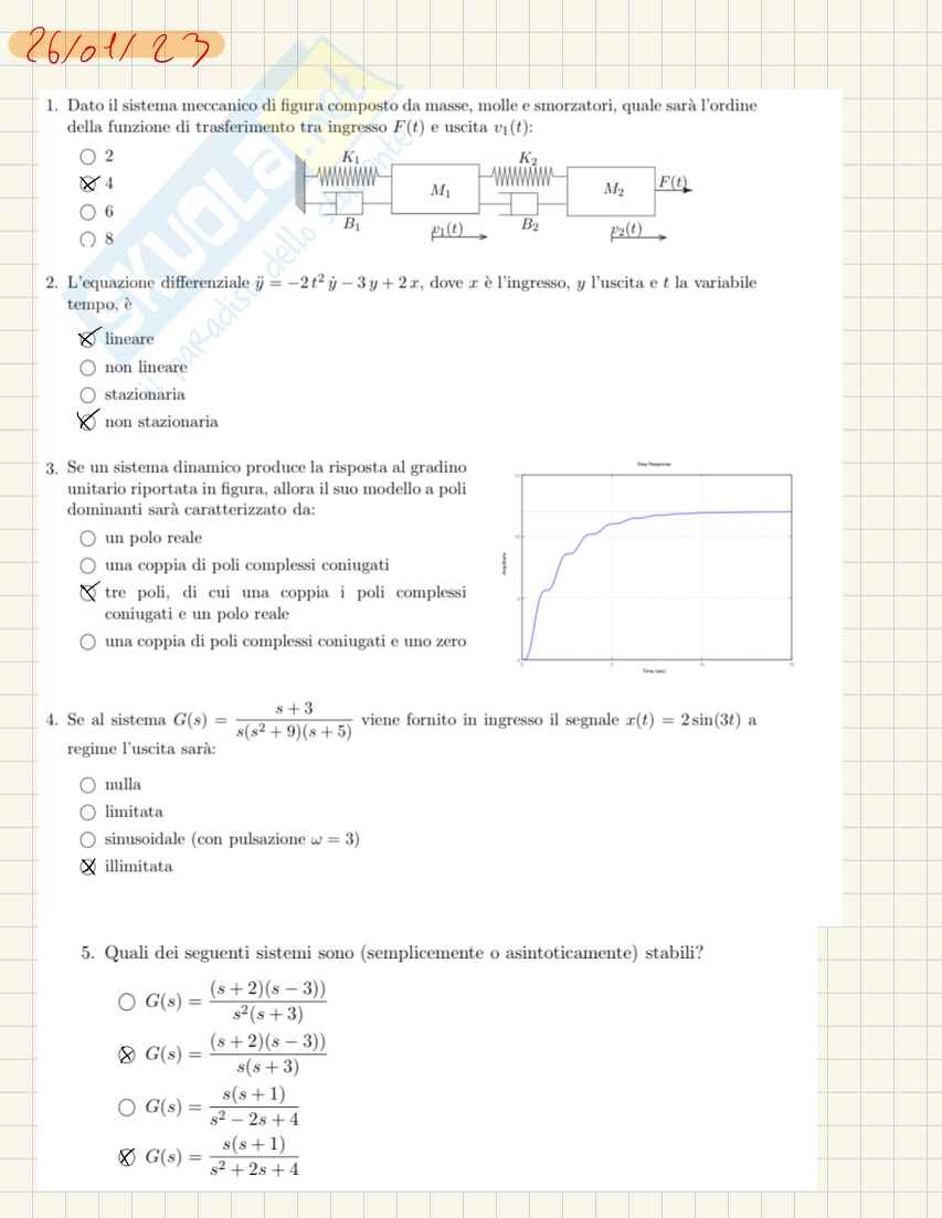 Tracce svolte Controlli automatici - 4 Pag. 1