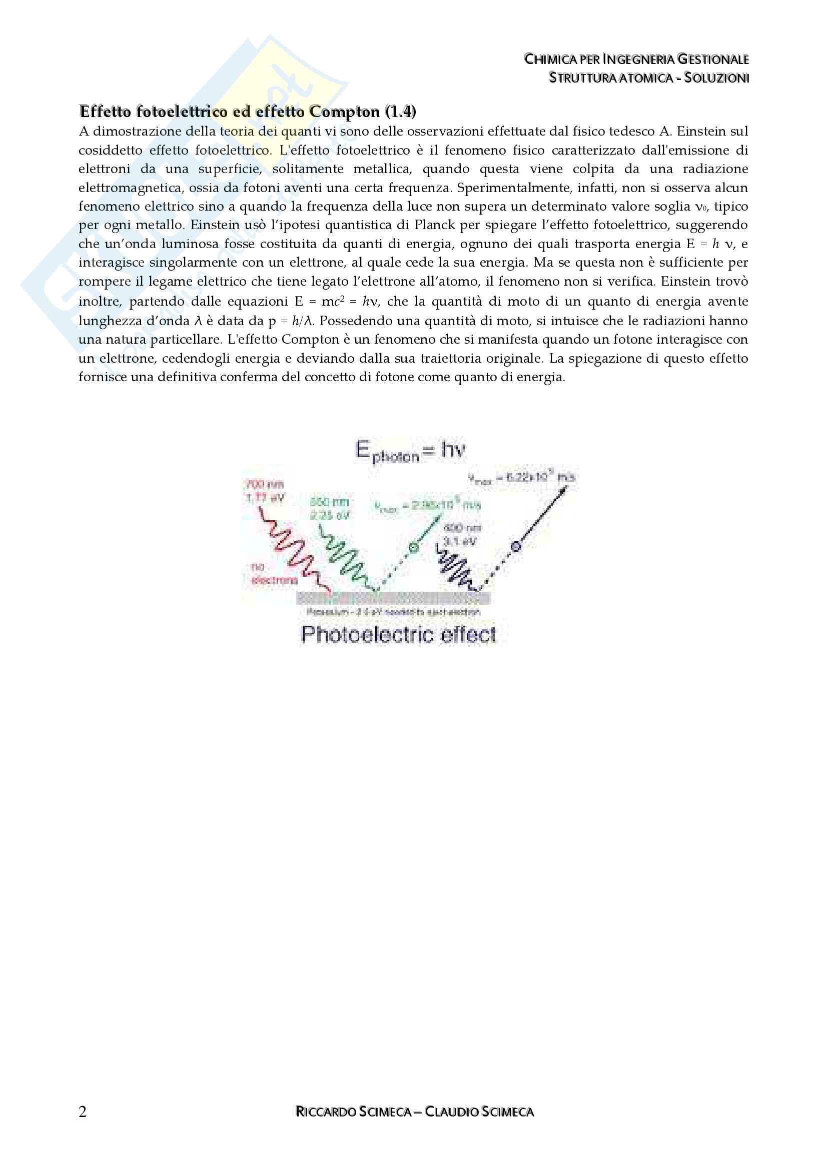 Chimica - struttura atomica e soluzioni Pag. 2