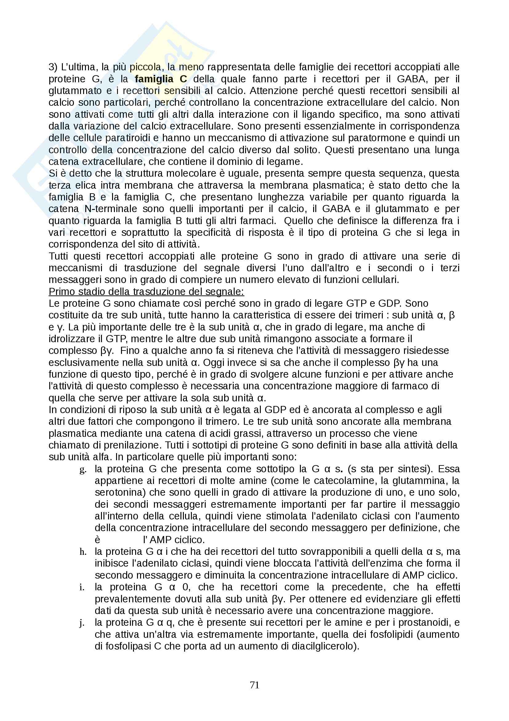 Farmacologia - farmacinetica e dinamica Pag. 71