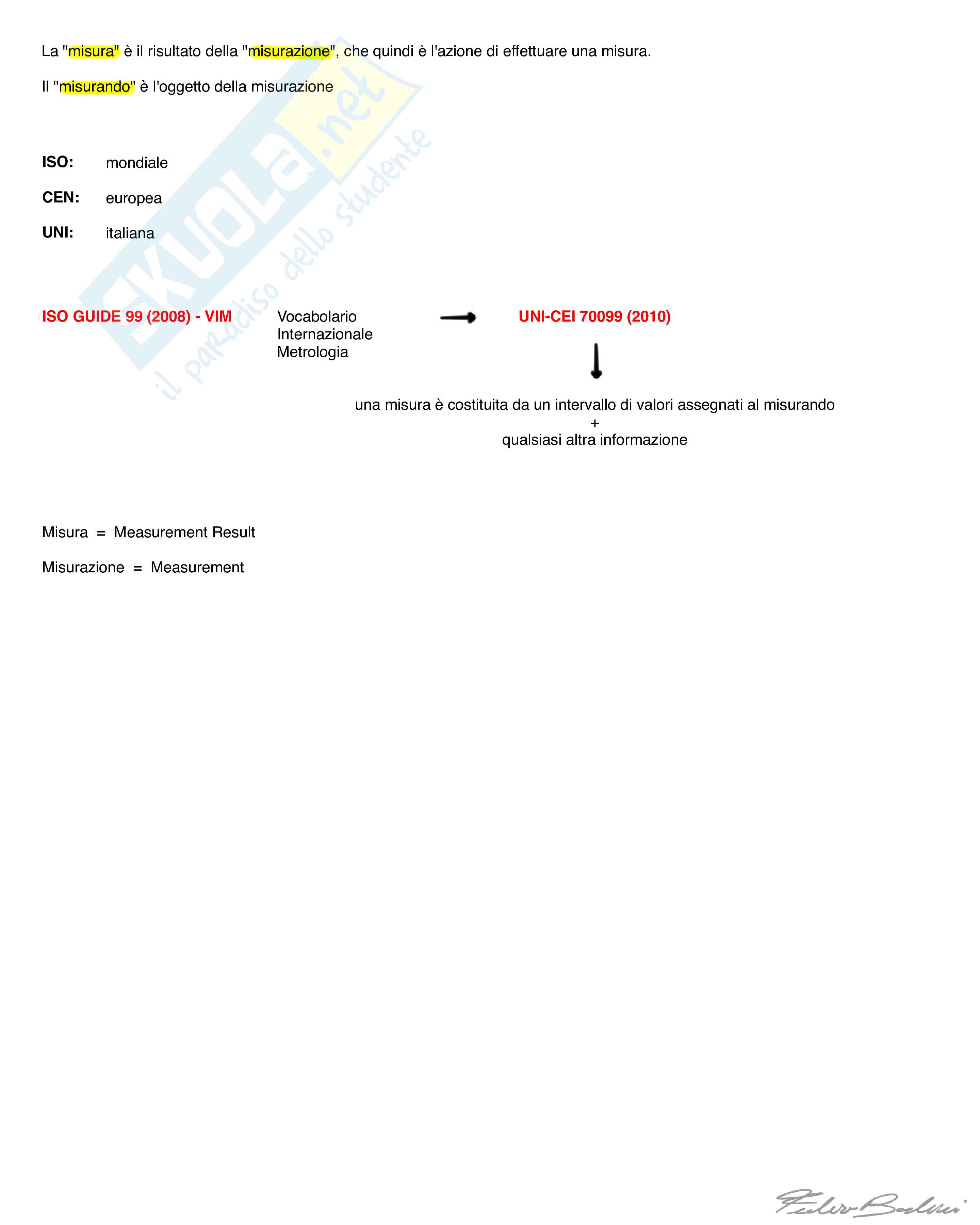 Appunti completi del corso "Misure meccaniche e termiche" Pag. 2
