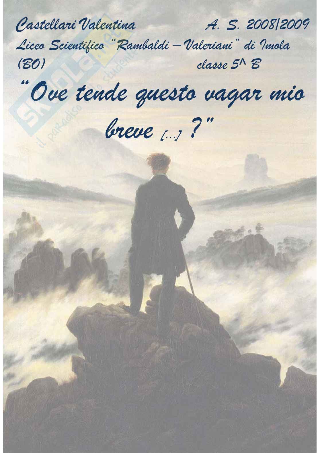 "Ove tende questo vagar mio breve [...]?" Pag. 1