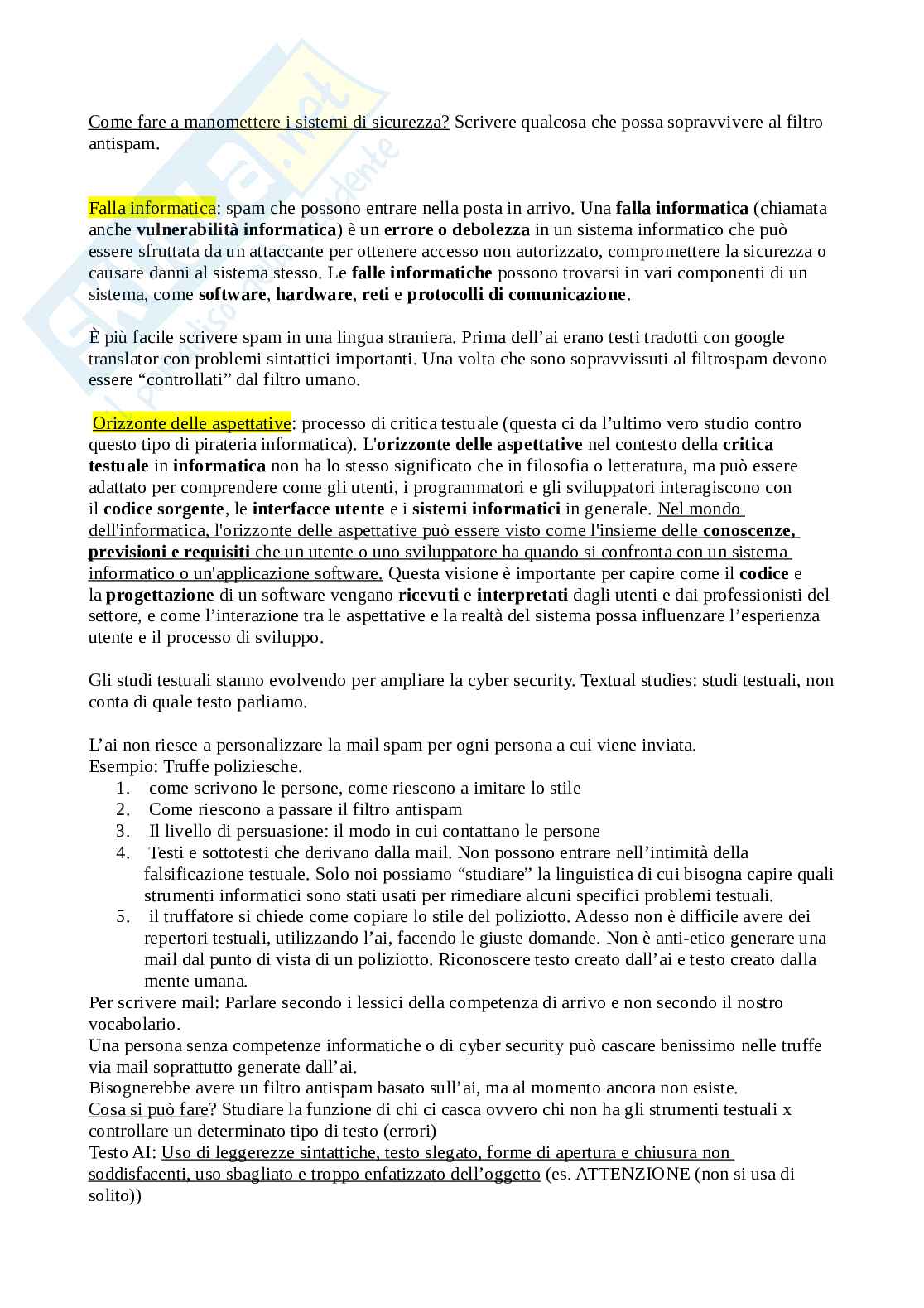 Appunti lezioni Abilità informatiche  Pag. 6