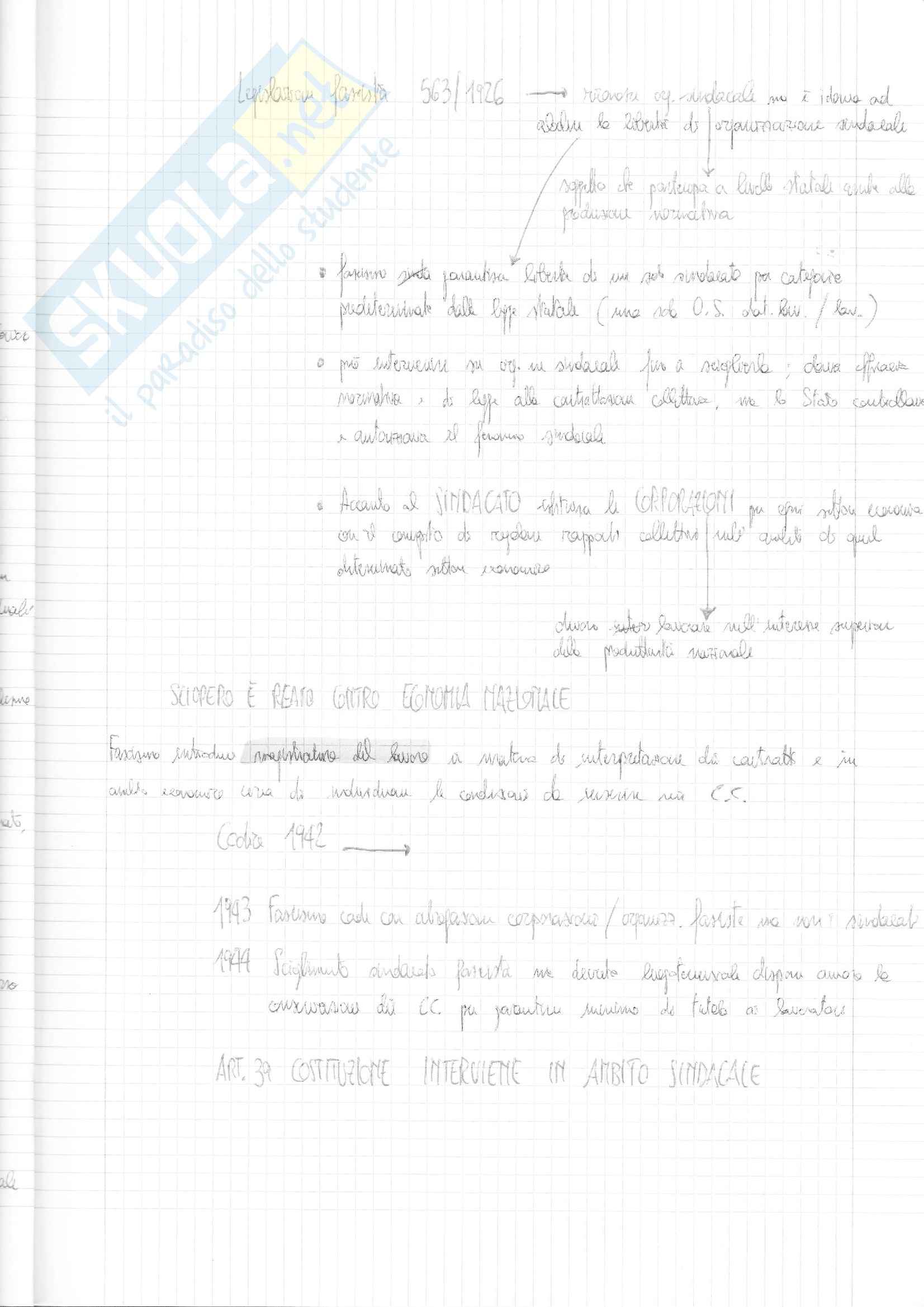 Lezioni, Diritto sindacale Pag. 2