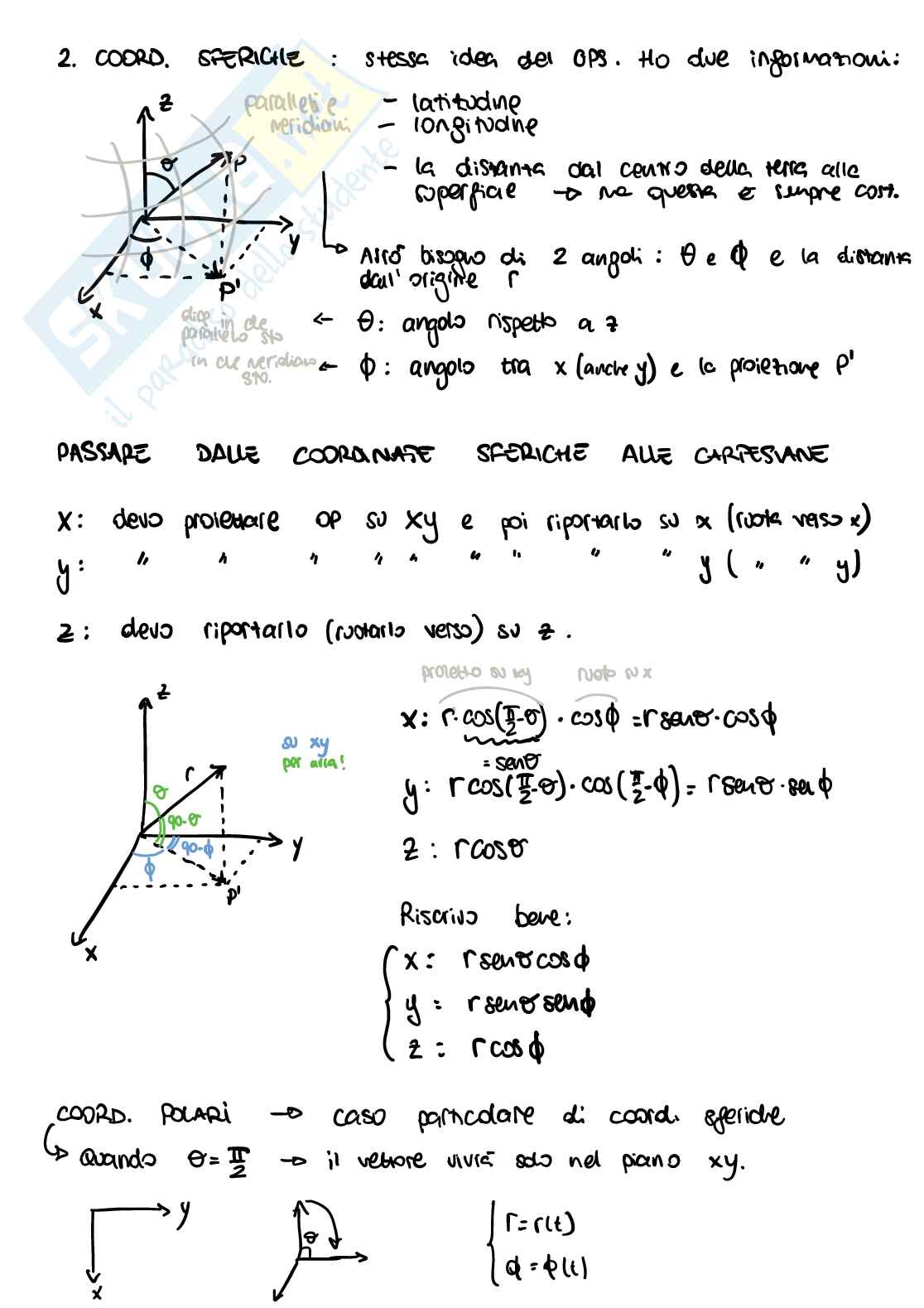 Appunti di Fisica generale - cinematica Pag. 2