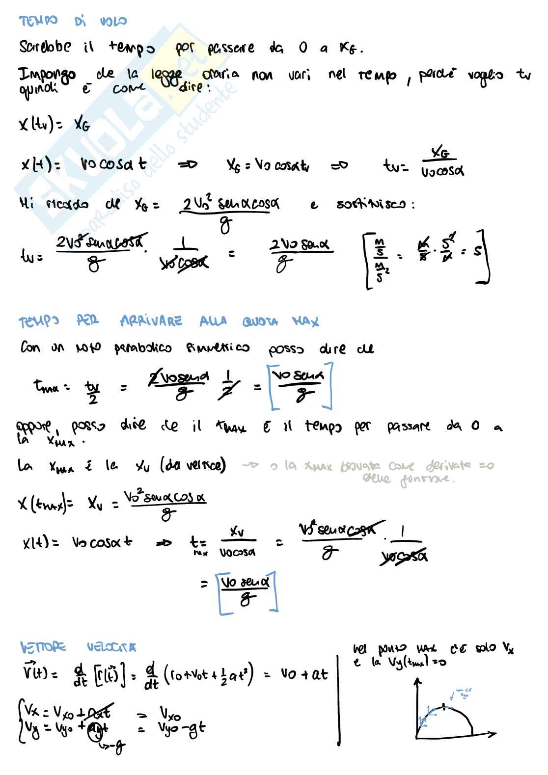Appunti di Fisica generale - cinematica Pag. 21