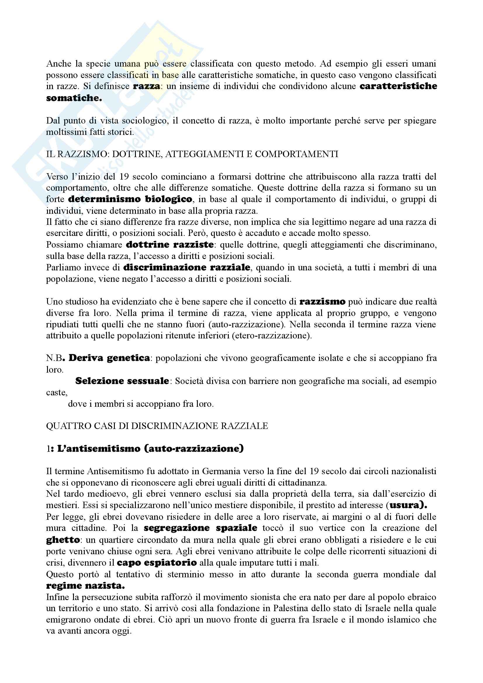 Riassunto esame sociologia generale, prof. Losito, libro consigliato Corso di sociologia, Bagnasco, Cavalli, Barbagli Pag. 31