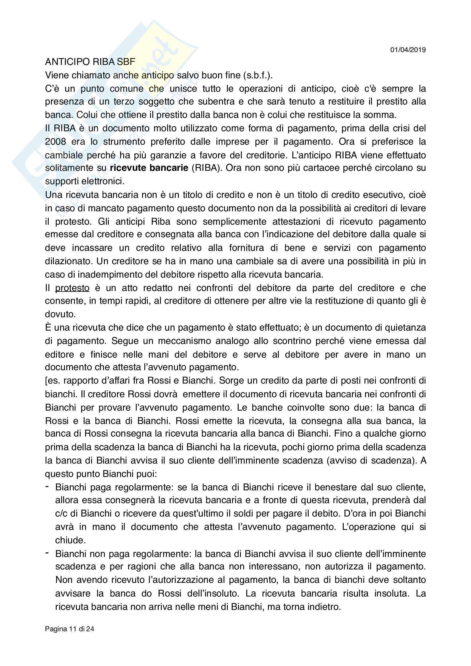 Economia delle aziende di credito - esercitazioni Pag. 11