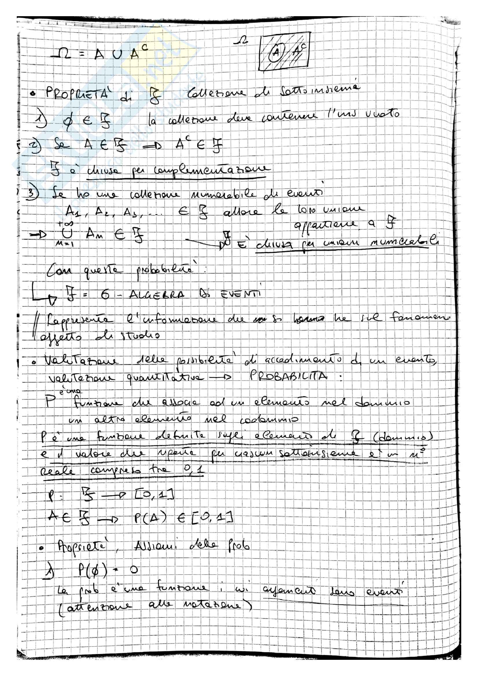 Lezioni Modelli Matematici per la Finanza, prof. Ramponi Pag. 2