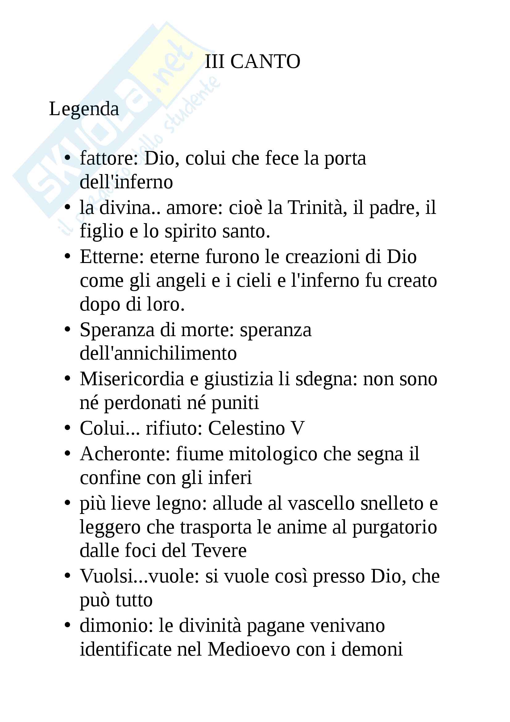 Canto 4 Inferno Testo E Parafrasi