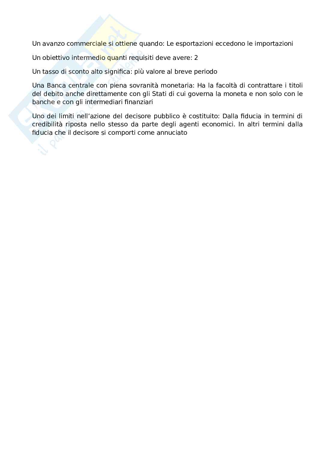 Politica economica - Paniere  Pag. 21