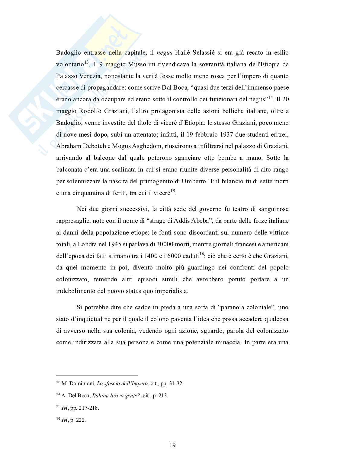 Colonialismo e decolonizzazione: l'occupazione italiana d'Etiopia Pag. 21