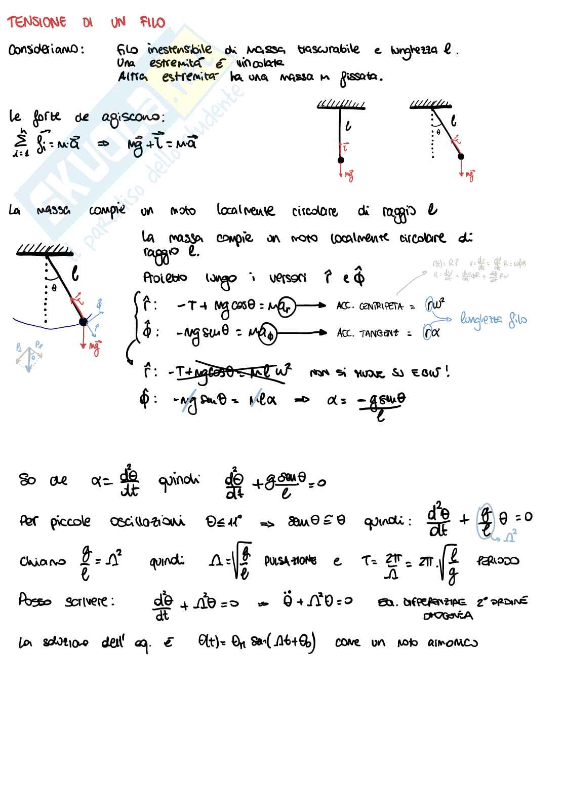 Appunti di Fisica generale - dinamica Pag. 11